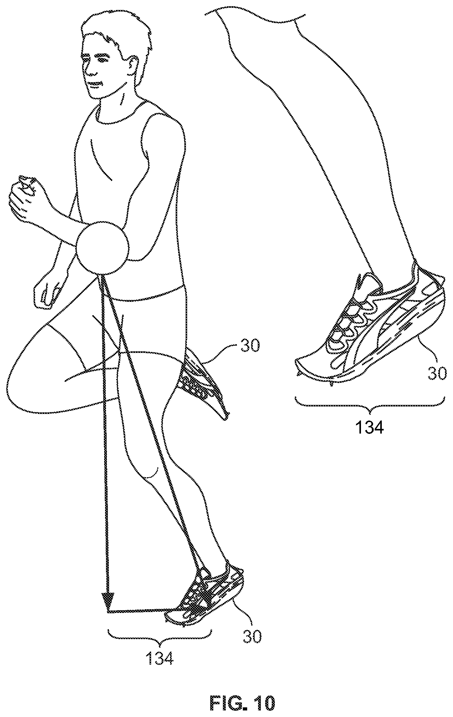 Patent US12102175 Figure 8 – Article of footwear having a sole plate with spikes