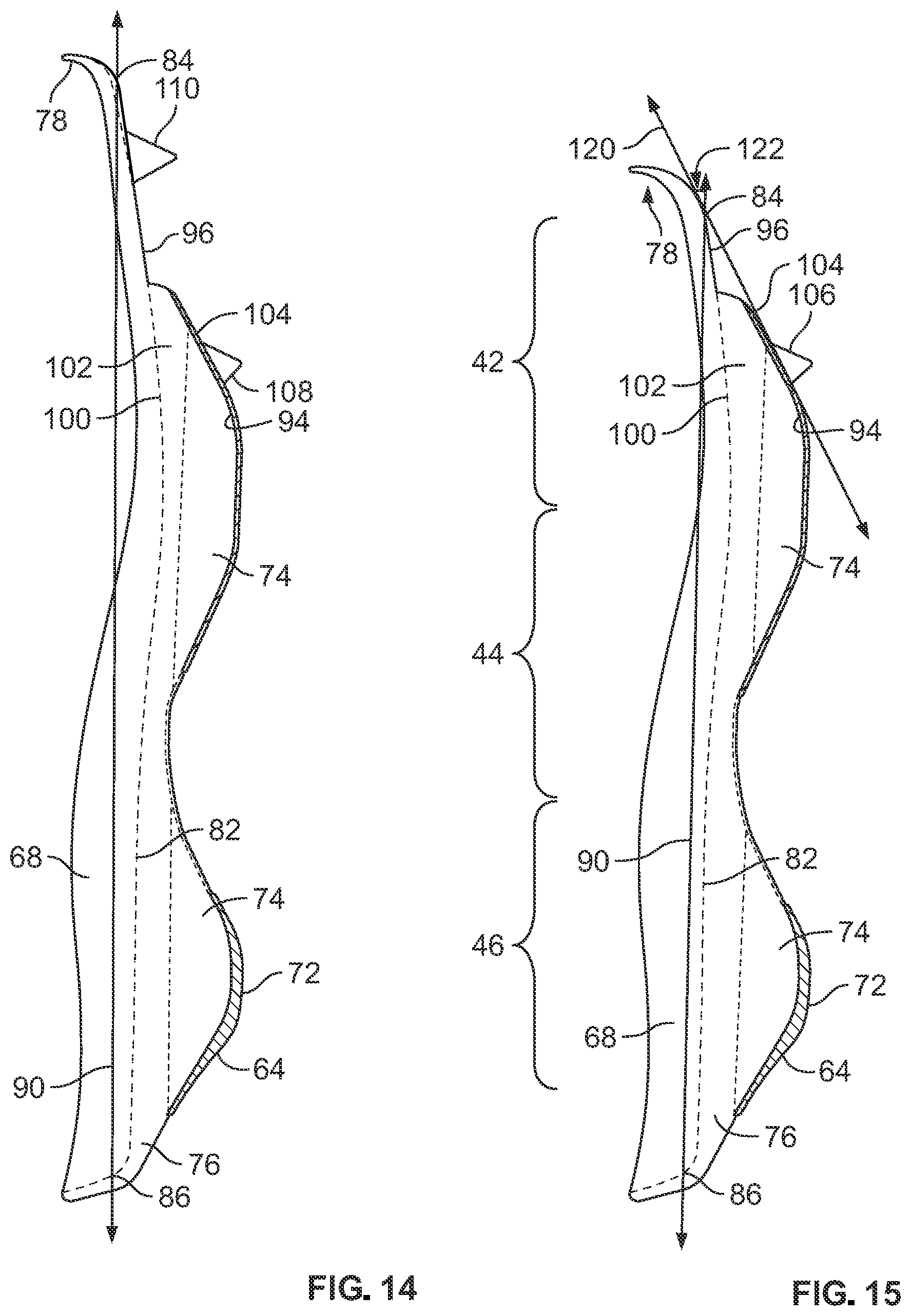 Patent US12102175 Figure 11 – Article of footwear having a sole plate with spikes