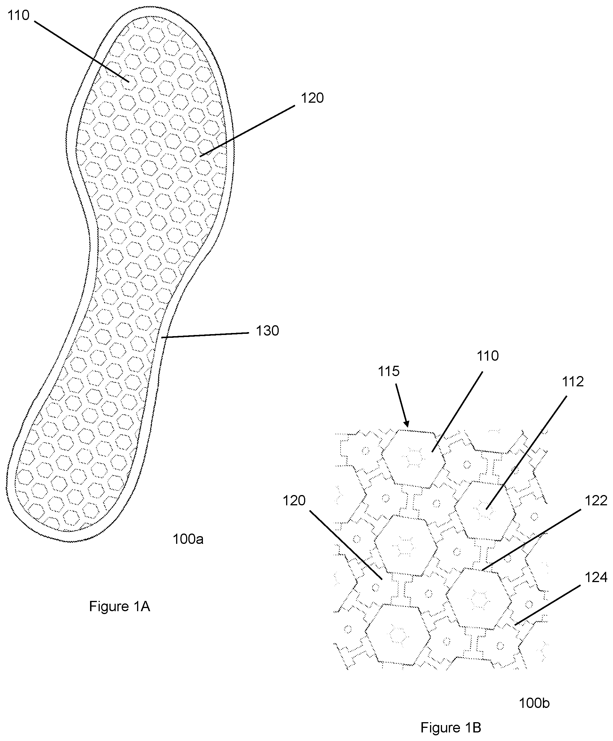Patent US12102176 Figure 1 – Arrayed cushioning device