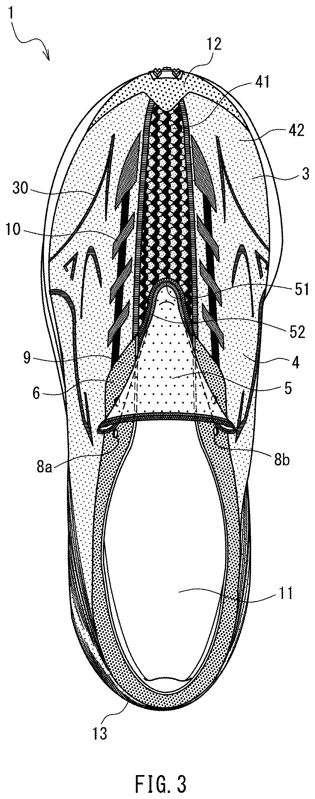 Patent US12102177 Figure 3 – Shoe