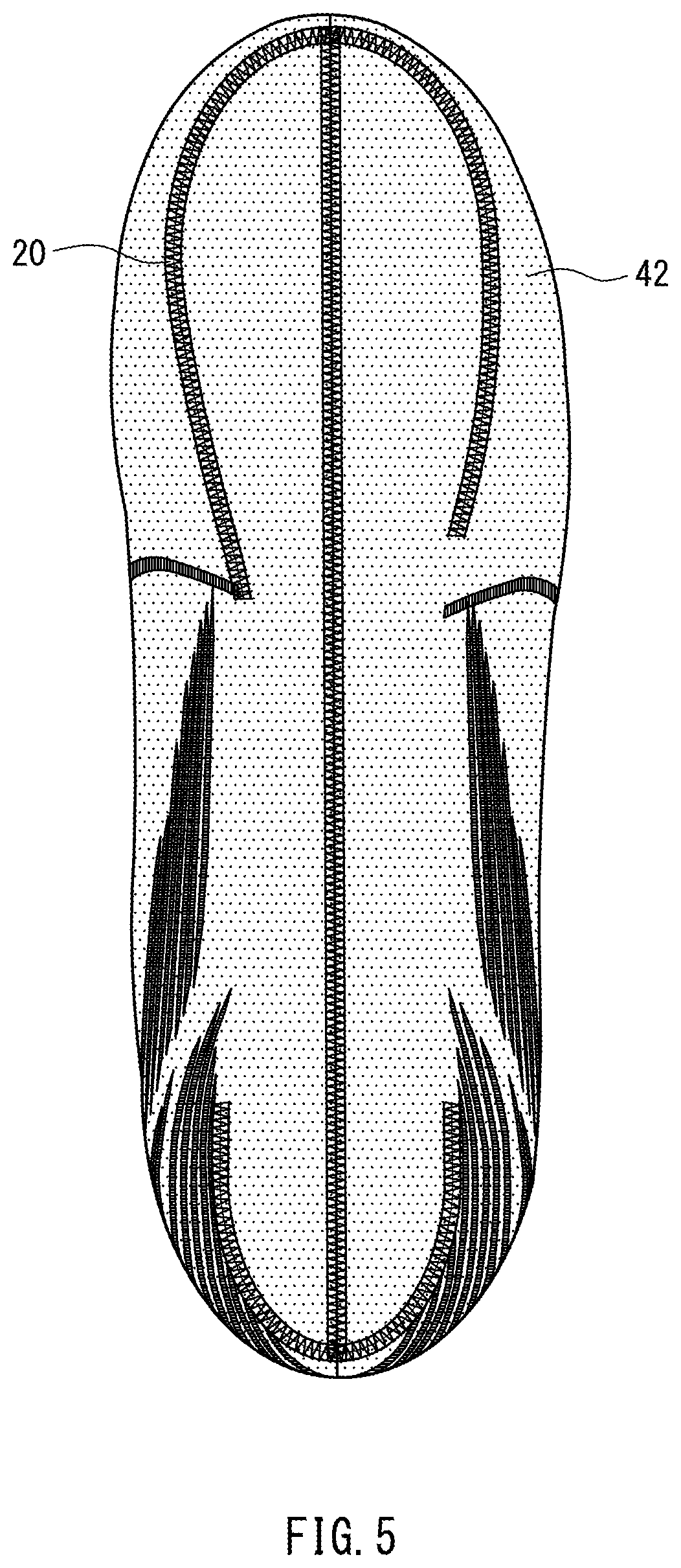 Patent US12102177 Figure 5 – Shoe