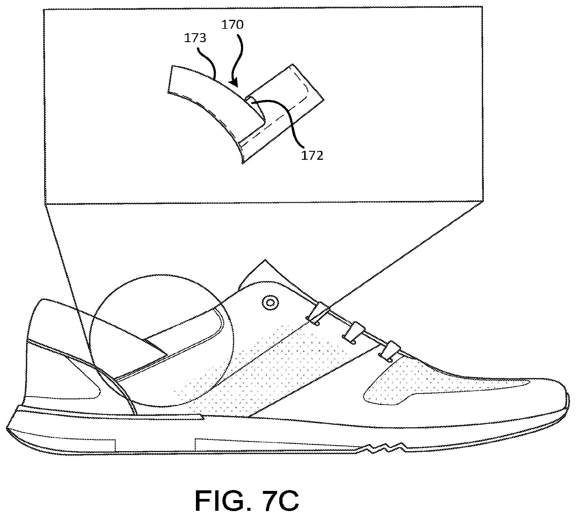 Patent US12102178 Figure 10 – Rapid-entry footwear with rebounding fit system