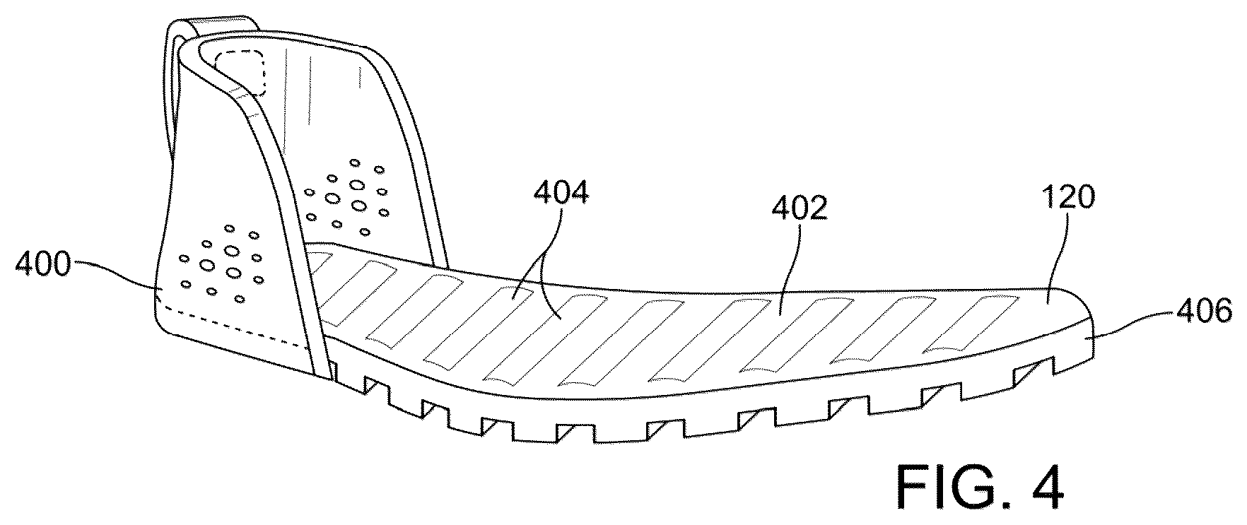 Patent US12102179 Figure 4 – Separable and regenerative footwear