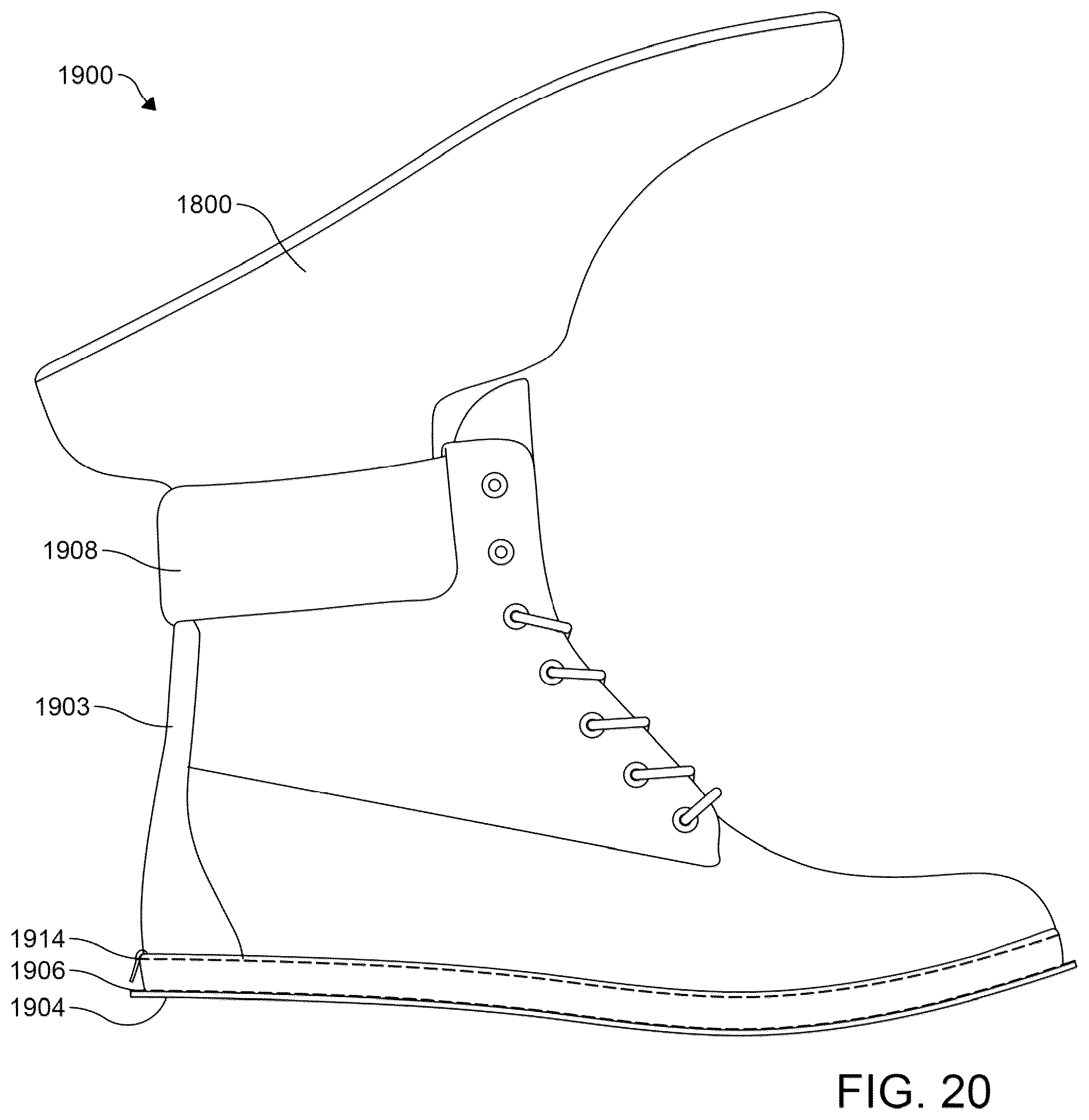 Patent US12102179 Figure 19 – Separable and regenerative footwear