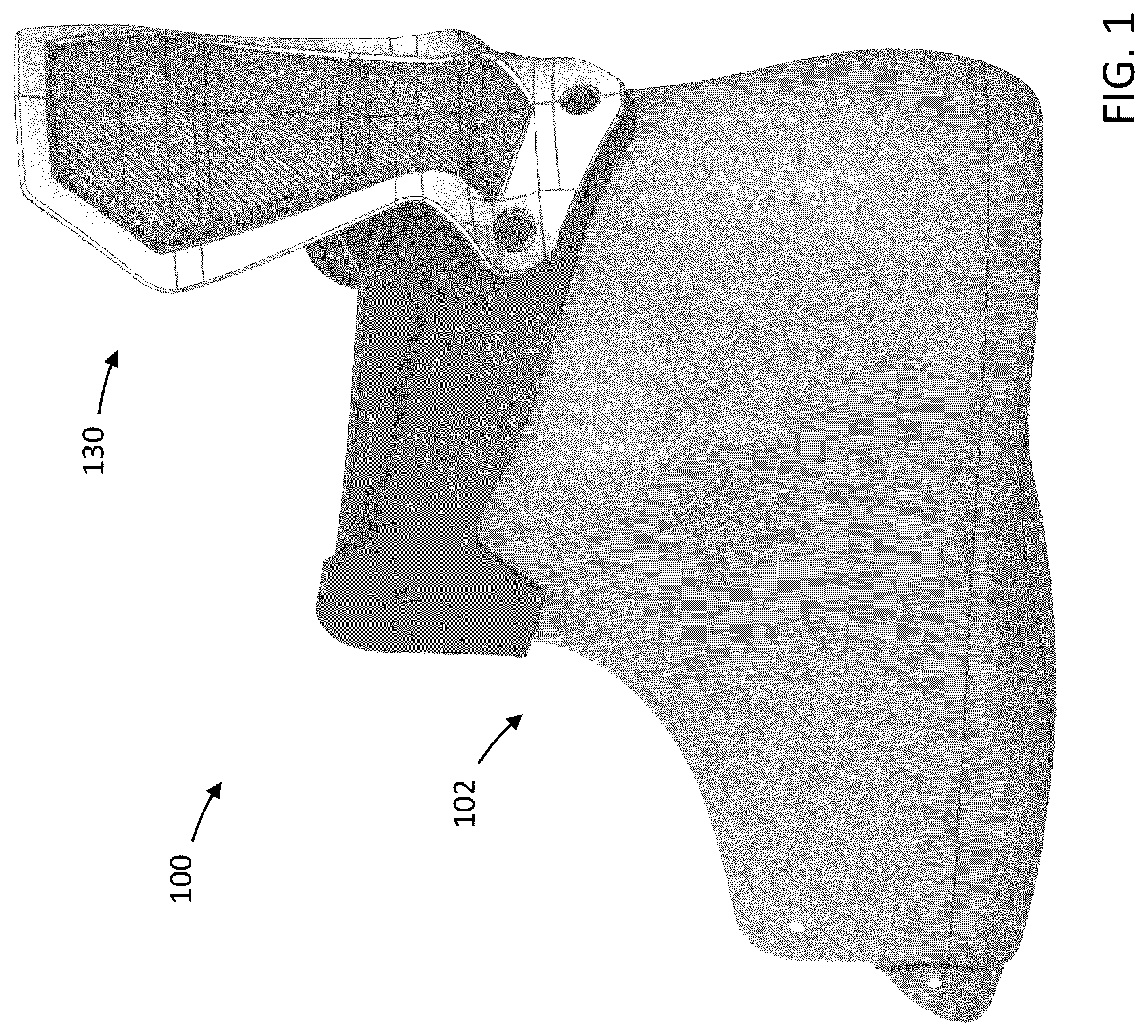 Patent US12102183 Figure 1 – Skate boot with tendon guard