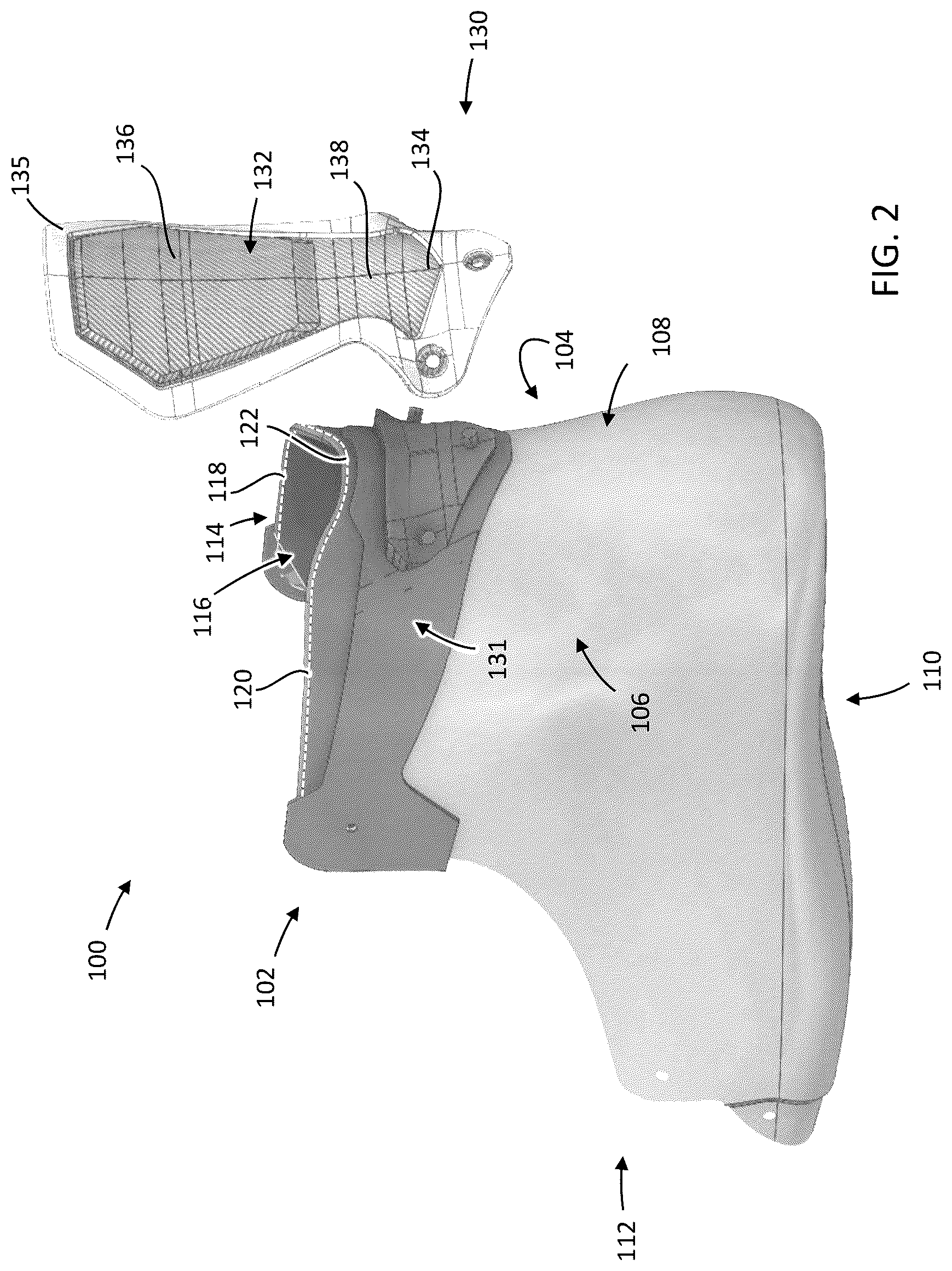Patent US12102183 Figure 2 – Skate boot with tendon guard
