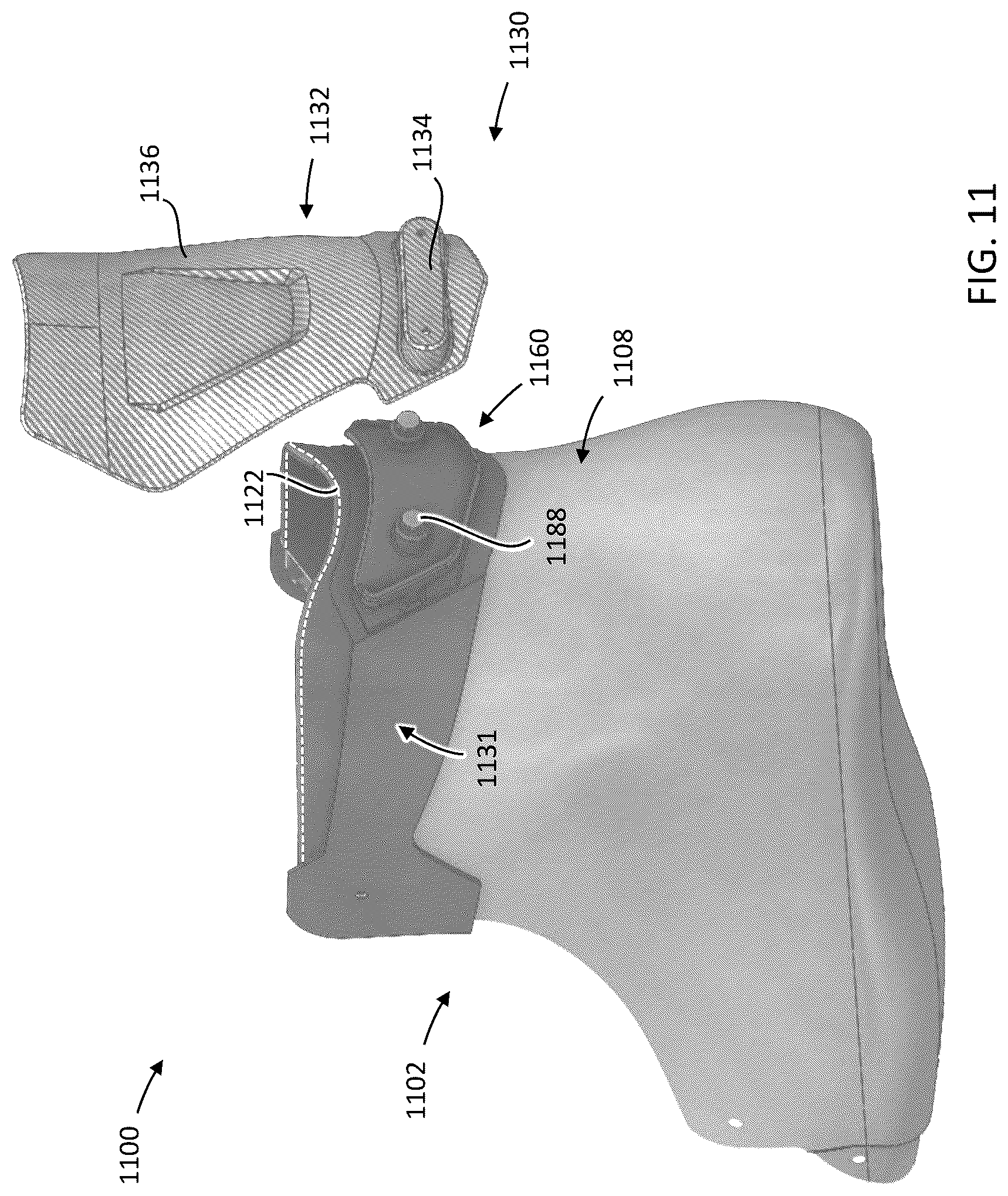 Patent US12102183 Figure 8 – Skate boot with tendon guard