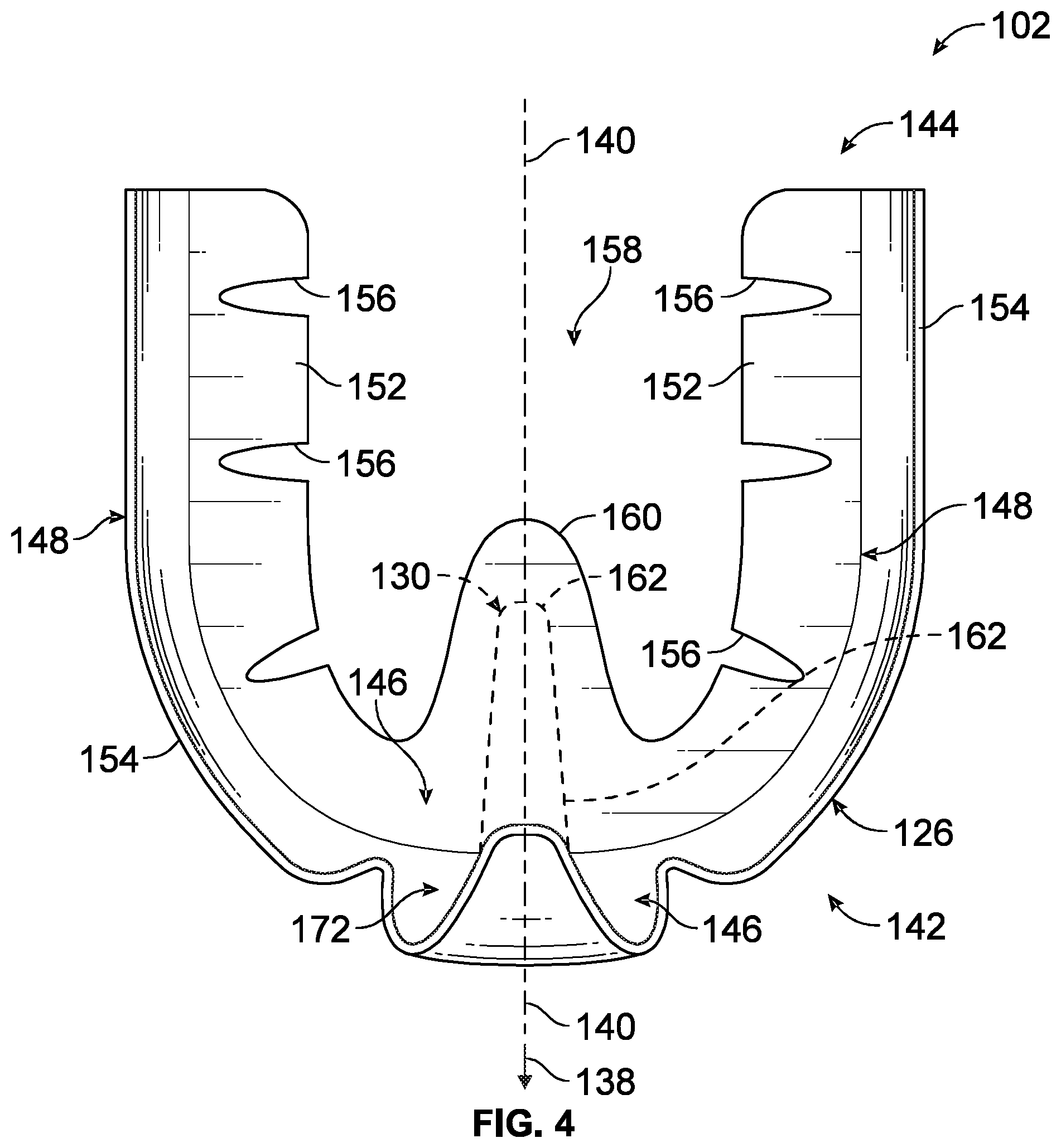 Patent US12102184 Figure 4 – Footwear heel insert