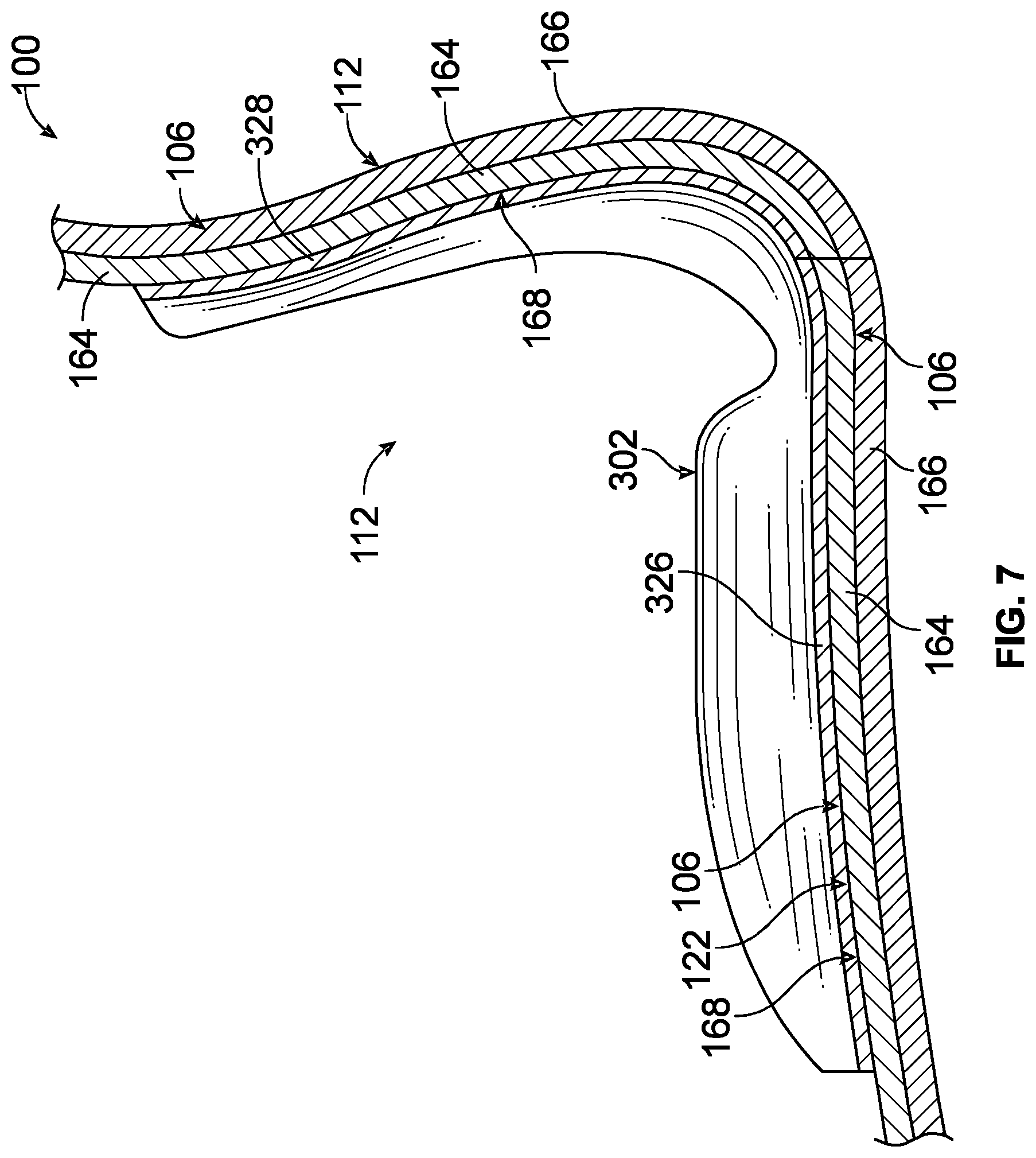 Patent US12102184 Figure 7 – Footwear heel insert