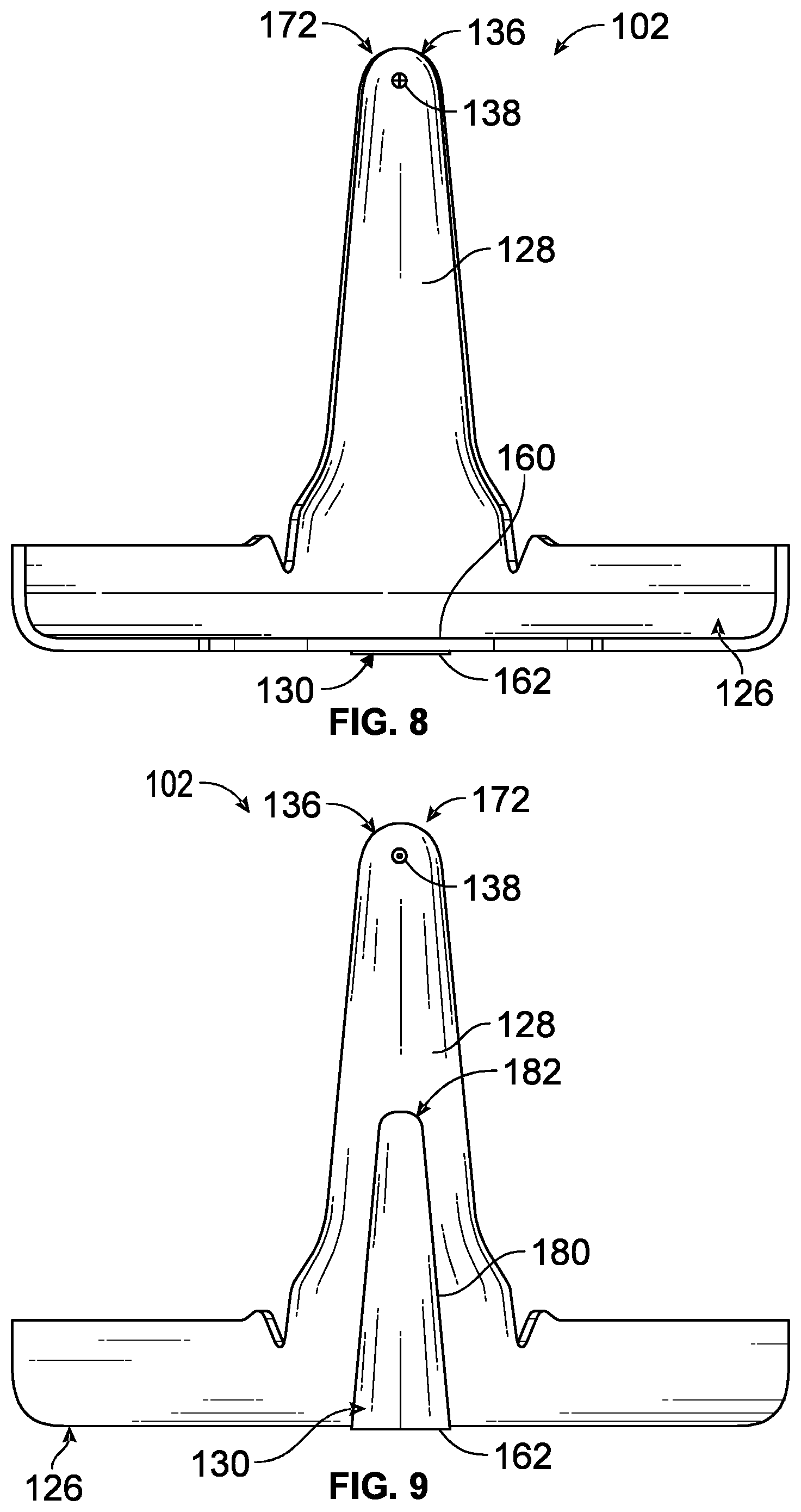 Patent US12102184 Figure 8 – Footwear heel insert
