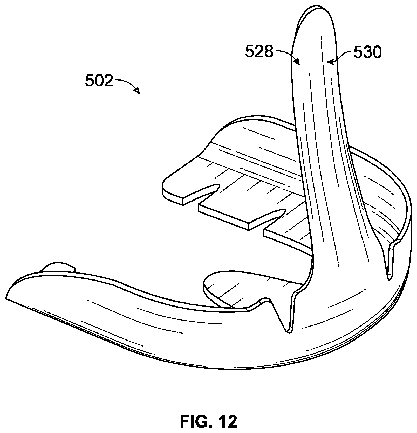 Patent US12102184 Figure 11 – Footwear heel insert