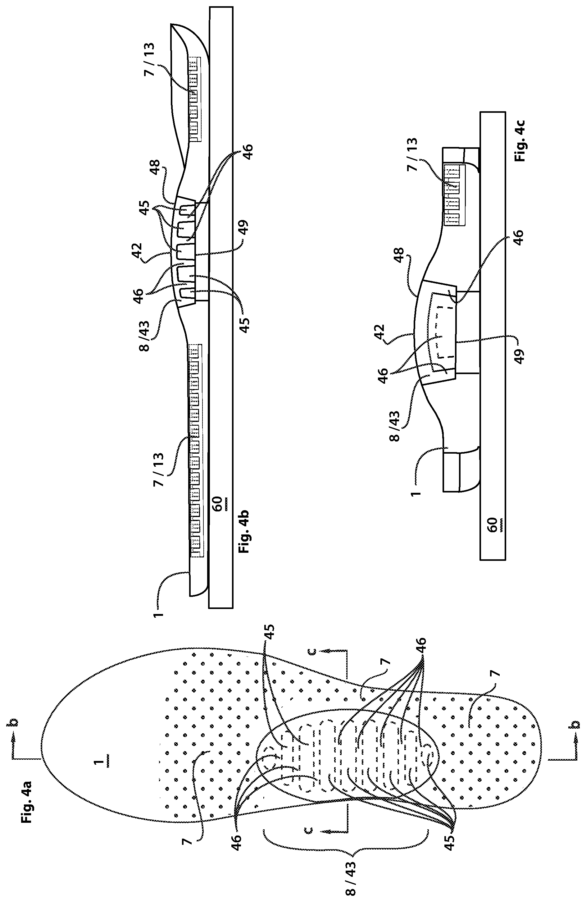 Patent US12102185 Figure 4 – Random variable stimulus insoles and footwear to optimize human neuromuscular gait mechanics