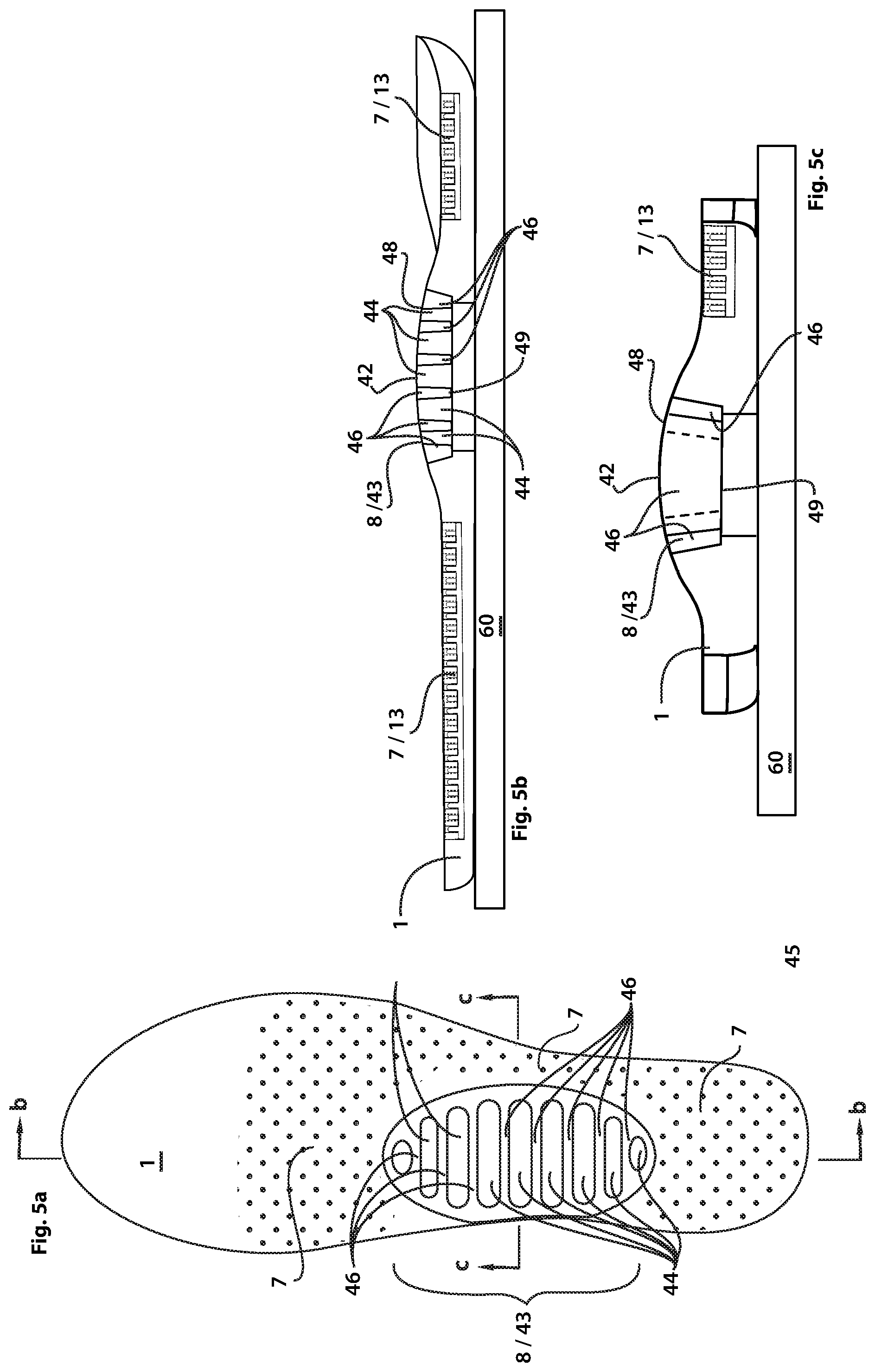 Patent US12102185 Figure 5 – Random variable stimulus insoles and footwear to optimize human neuromuscular gait mechanics