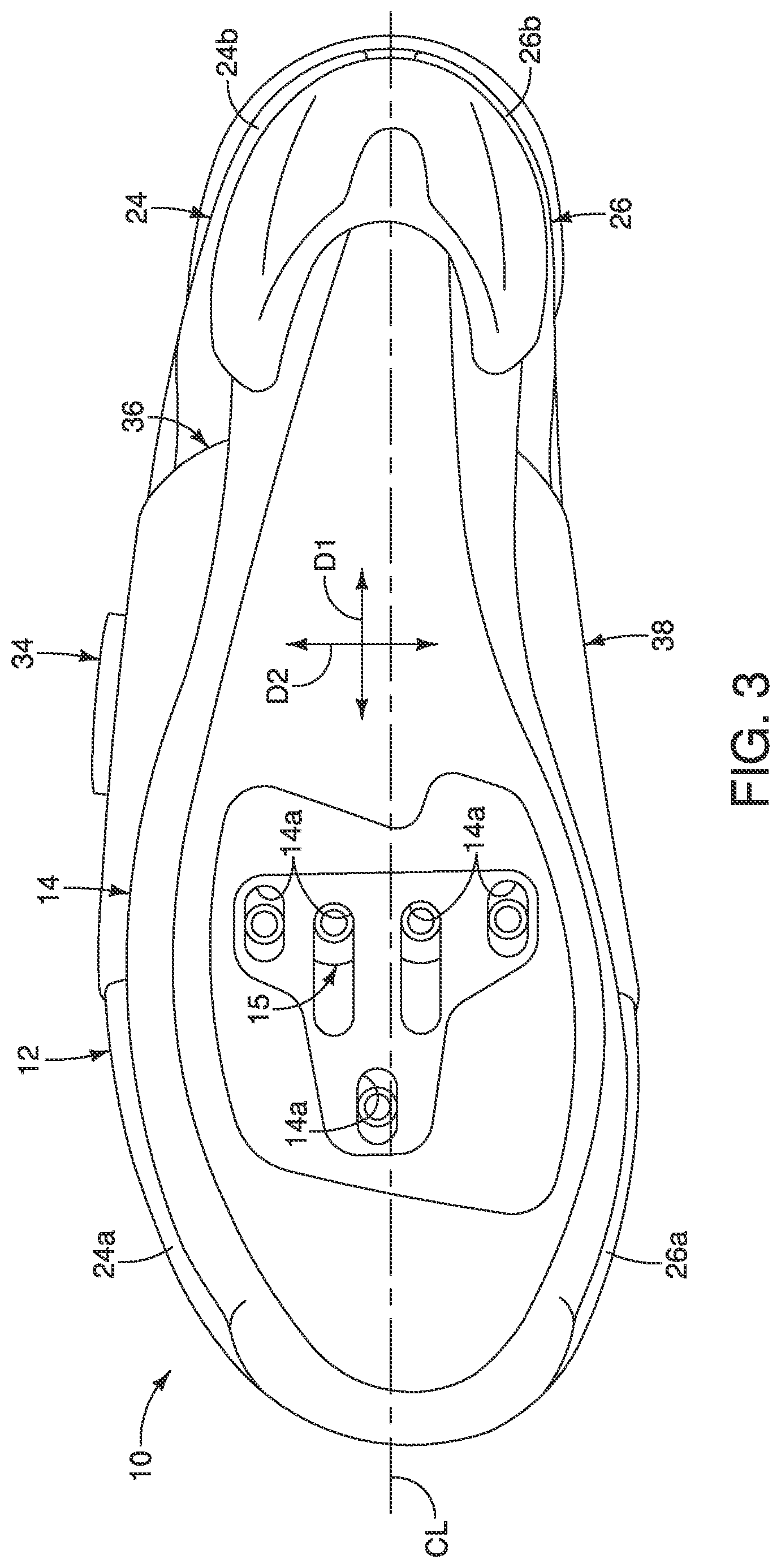 Patent US12102189 Figure 3 – Upper for shoe
