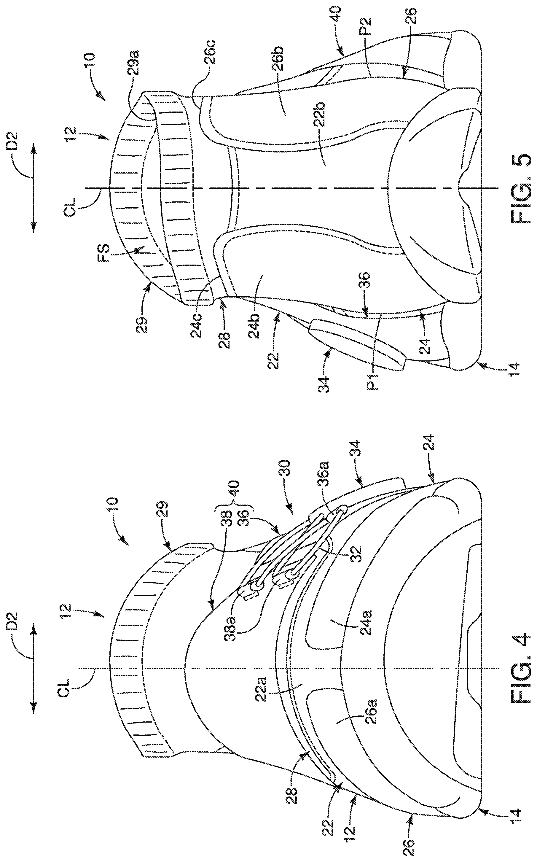 Patent US12102189 Figure 4 – Upper for shoe