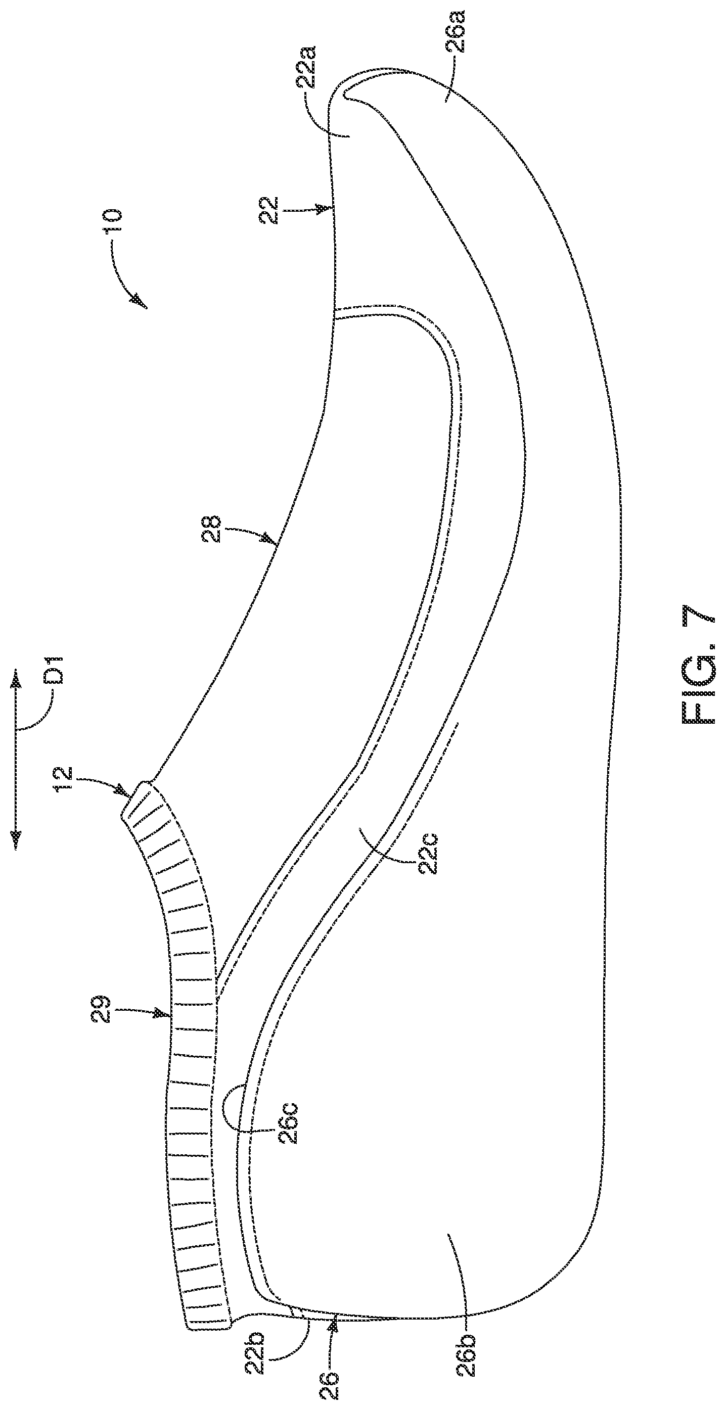 Patent US12102189 Figure 6 – Upper for shoe