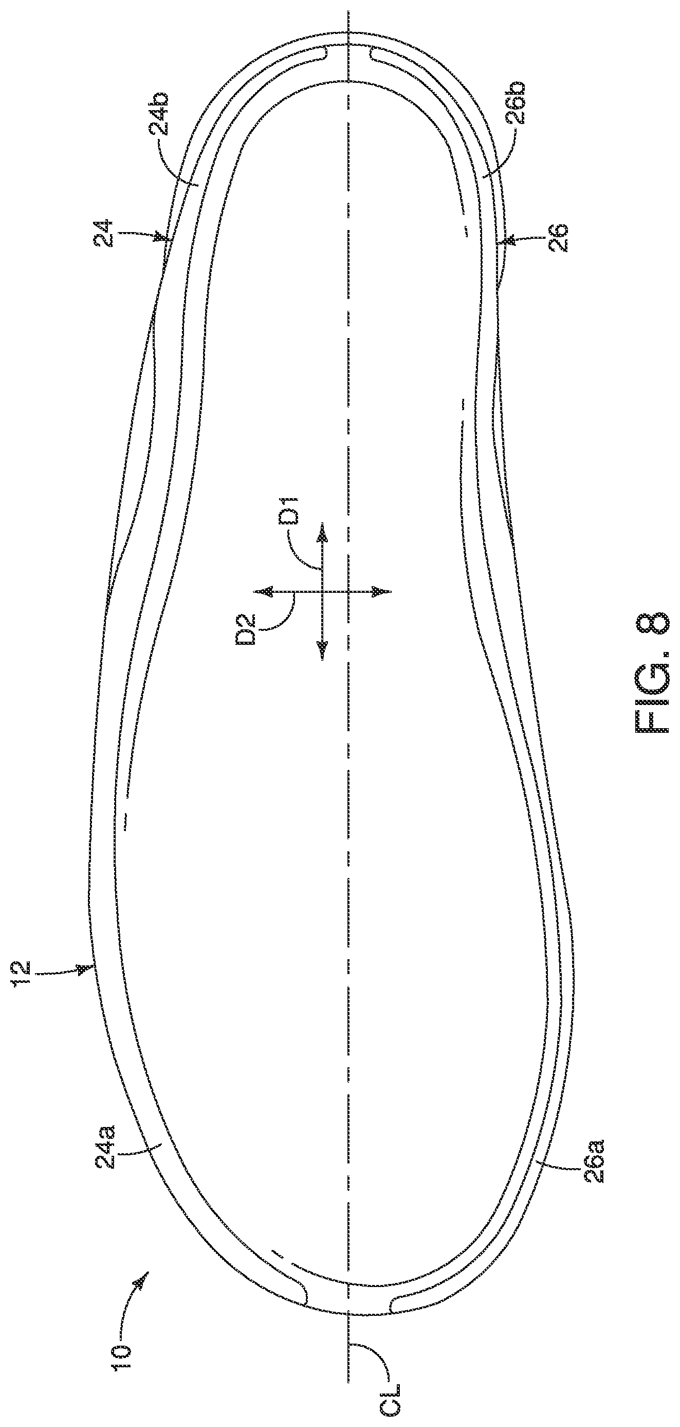 Patent US12102189 Figure 7 – Upper for shoe