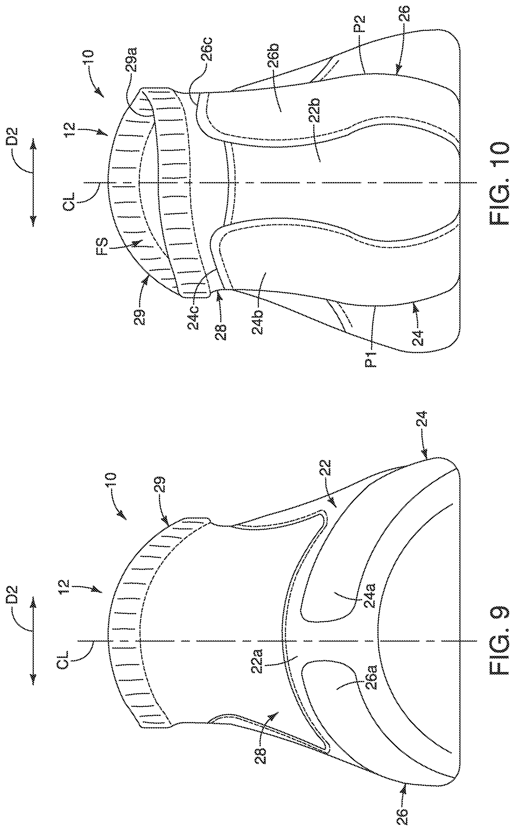 Patent US12102189 Figure 8 – Upper for shoe
