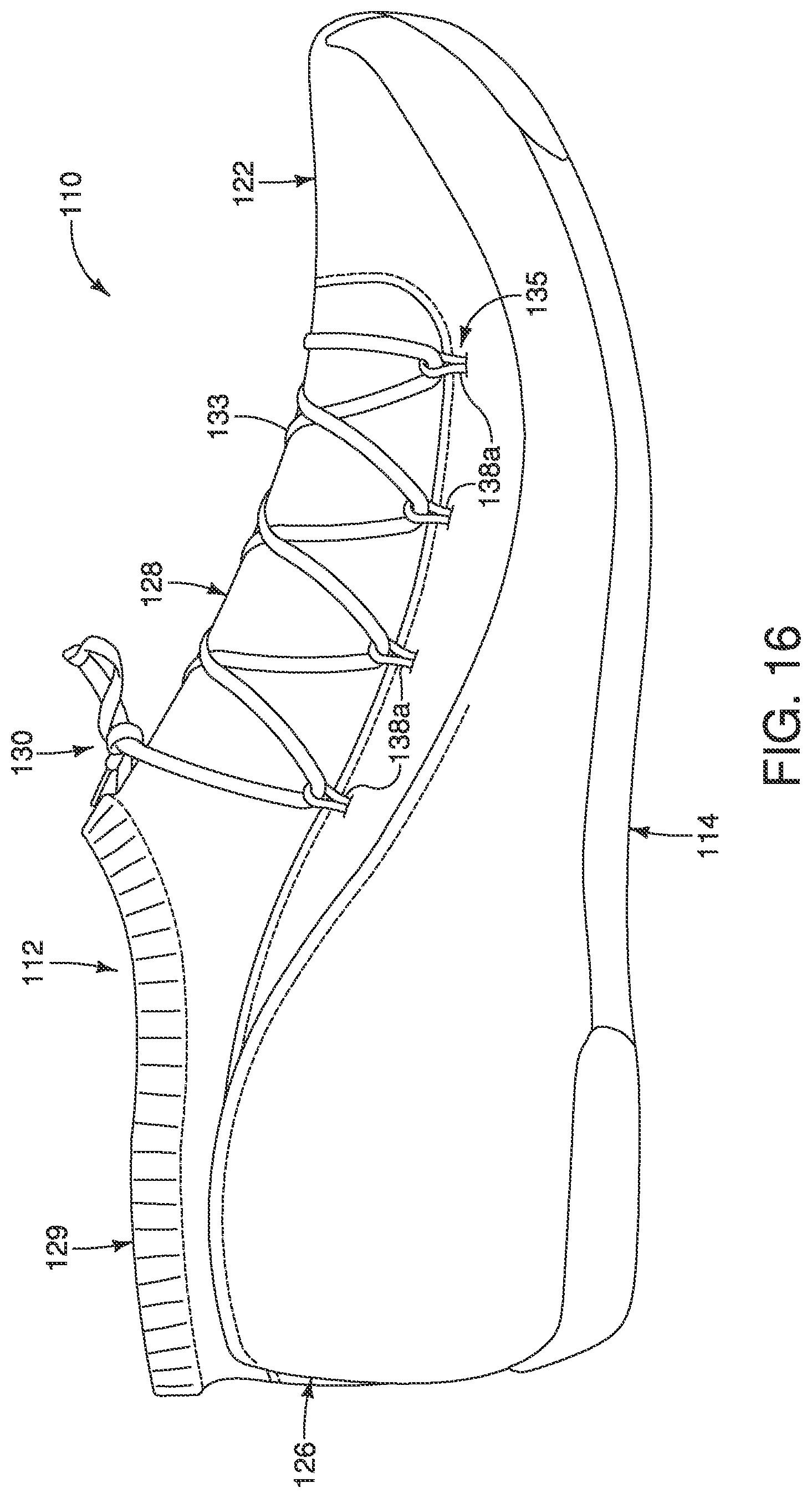 Patent US12102189 Figure 12 – Upper for shoe