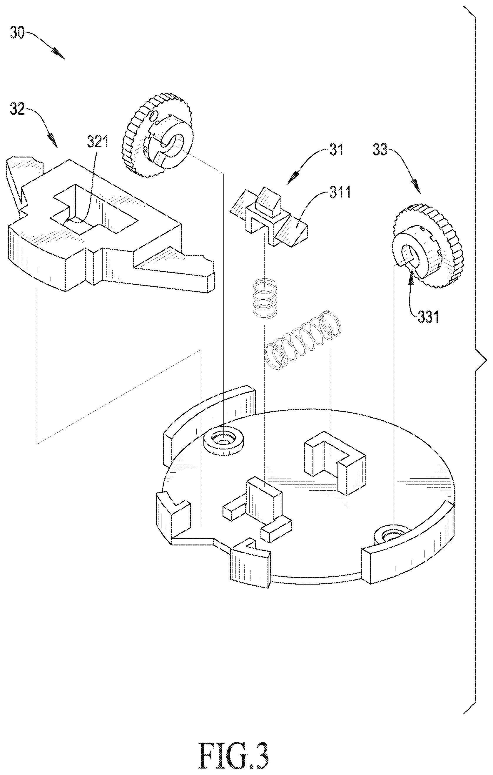 Patent US12102192 Figure 3 – Magnetic buckle device