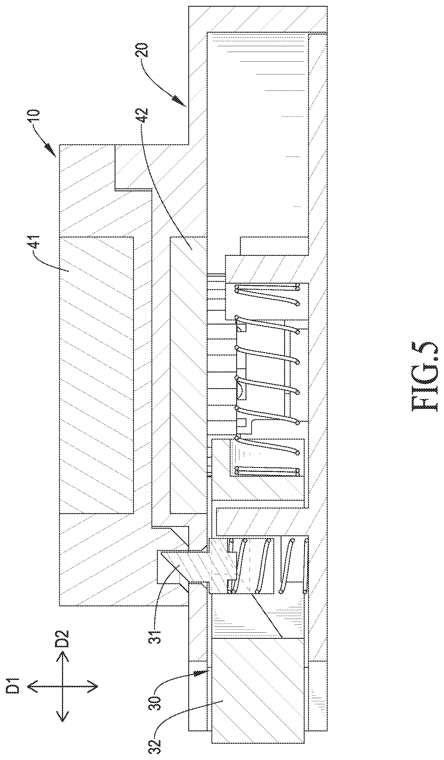Patent US12102192 Figure 5 – Magnetic buckle device