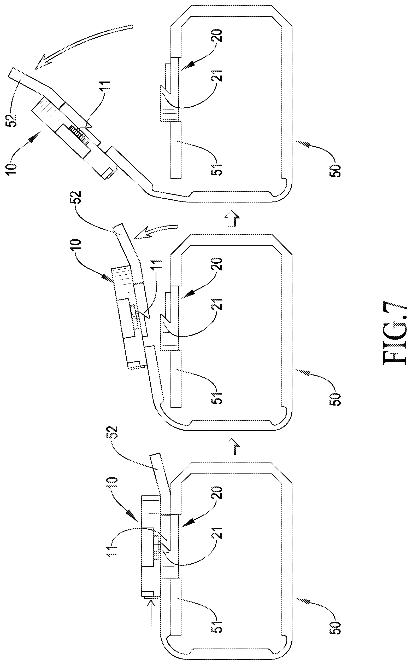Patent US12102192 Figure 7 – Magnetic buckle device