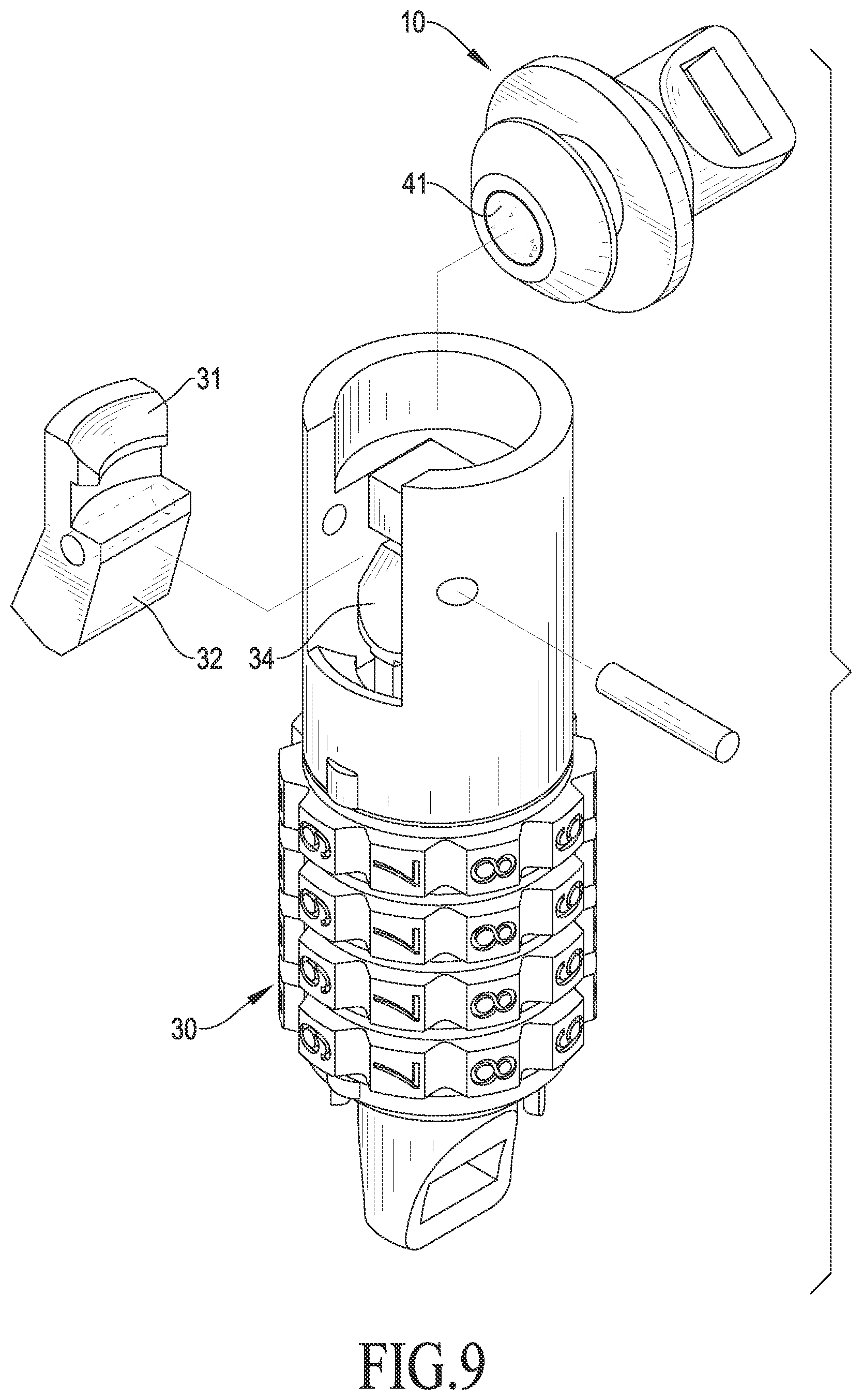 Patent US12102192 Figure 9 – Magnetic buckle device