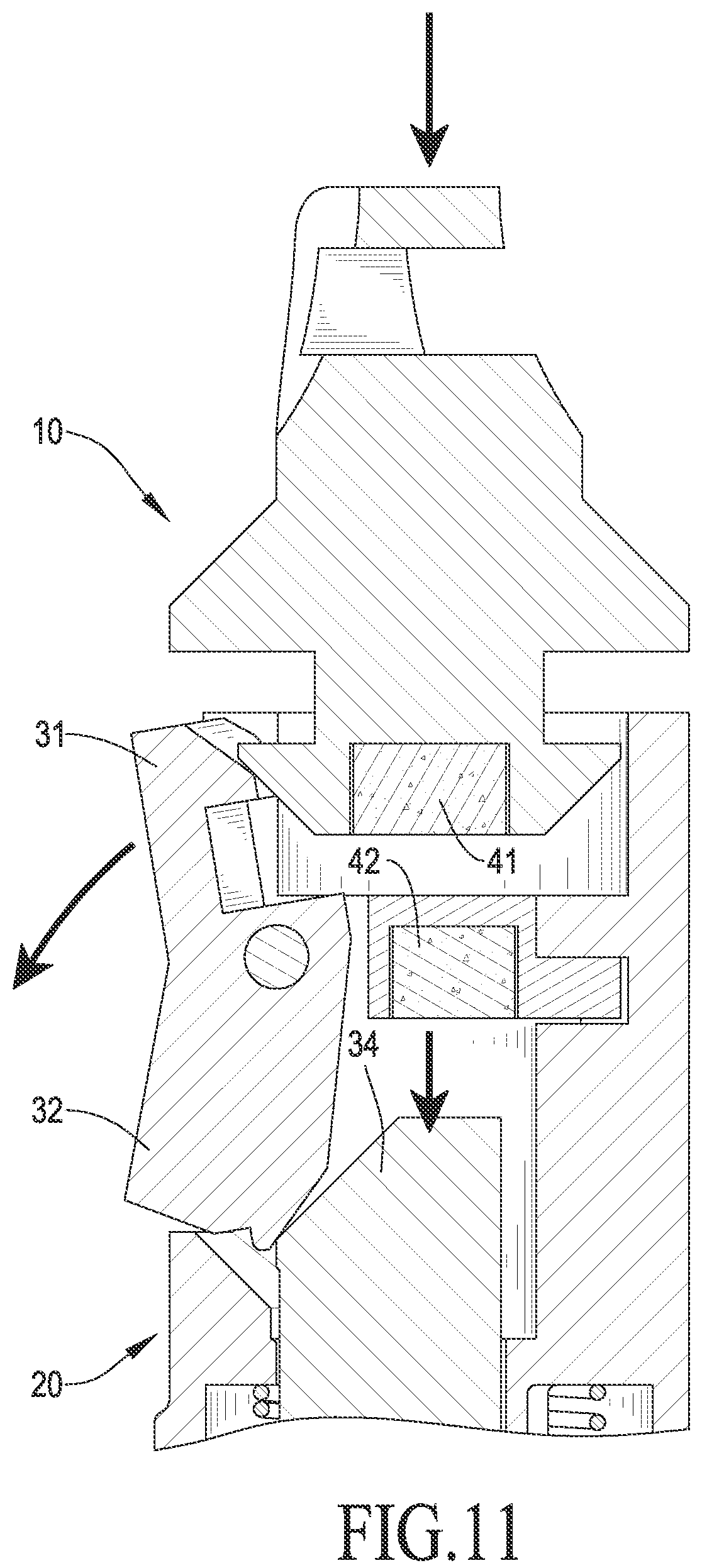 Patent US12102192 Figure 11 – Magnetic buckle device