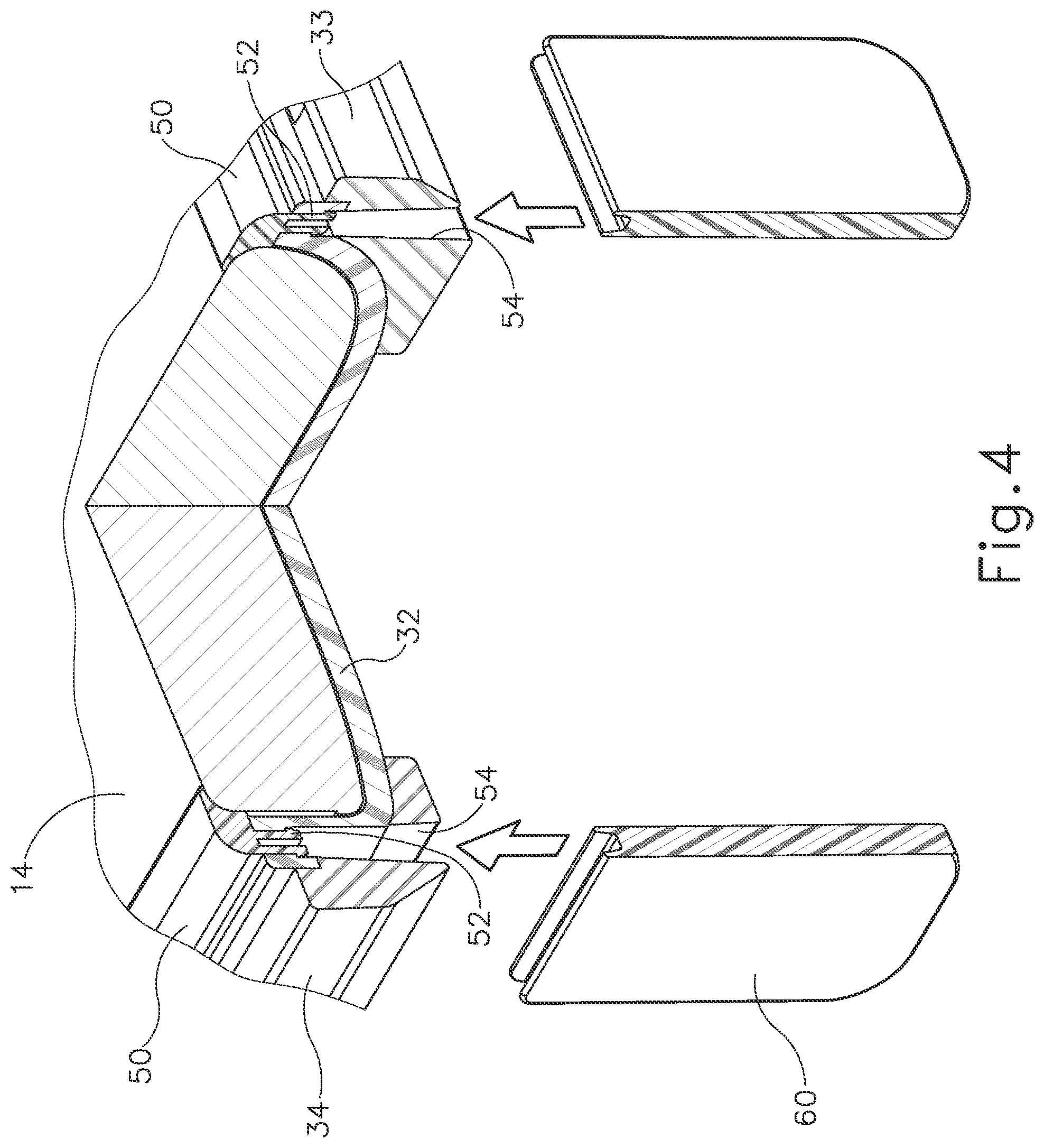 Patent US12102198 Figure 4 – Protective cover for laptop computer