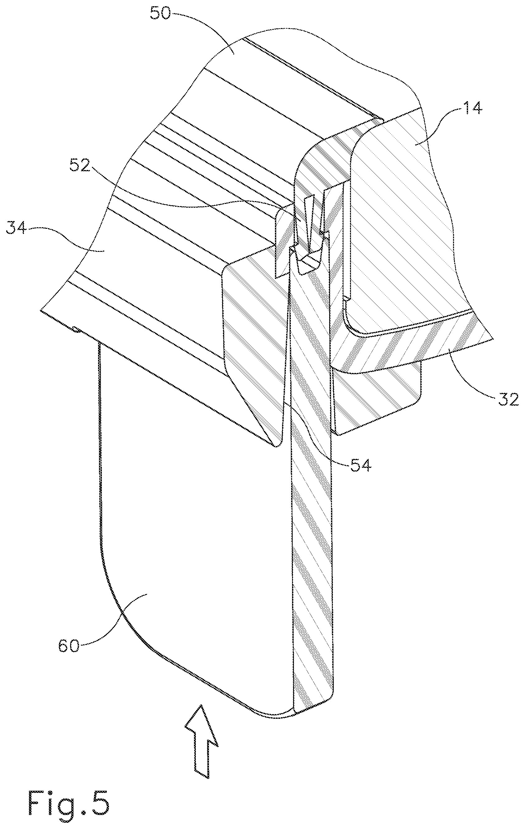Patent US12102198 Figure 5 – Protective cover for laptop computer