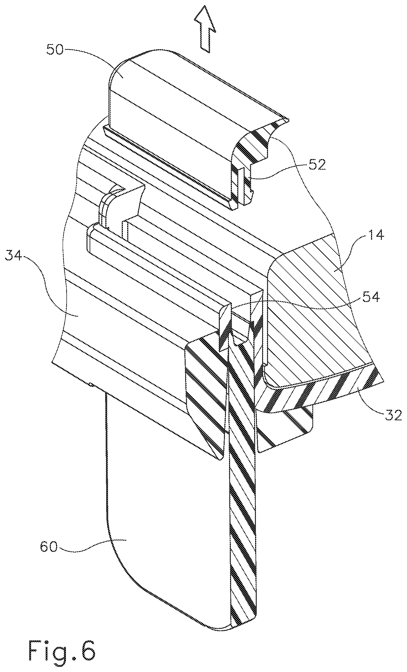 Patent US12102198 Figure 6 – Protective cover for laptop computer