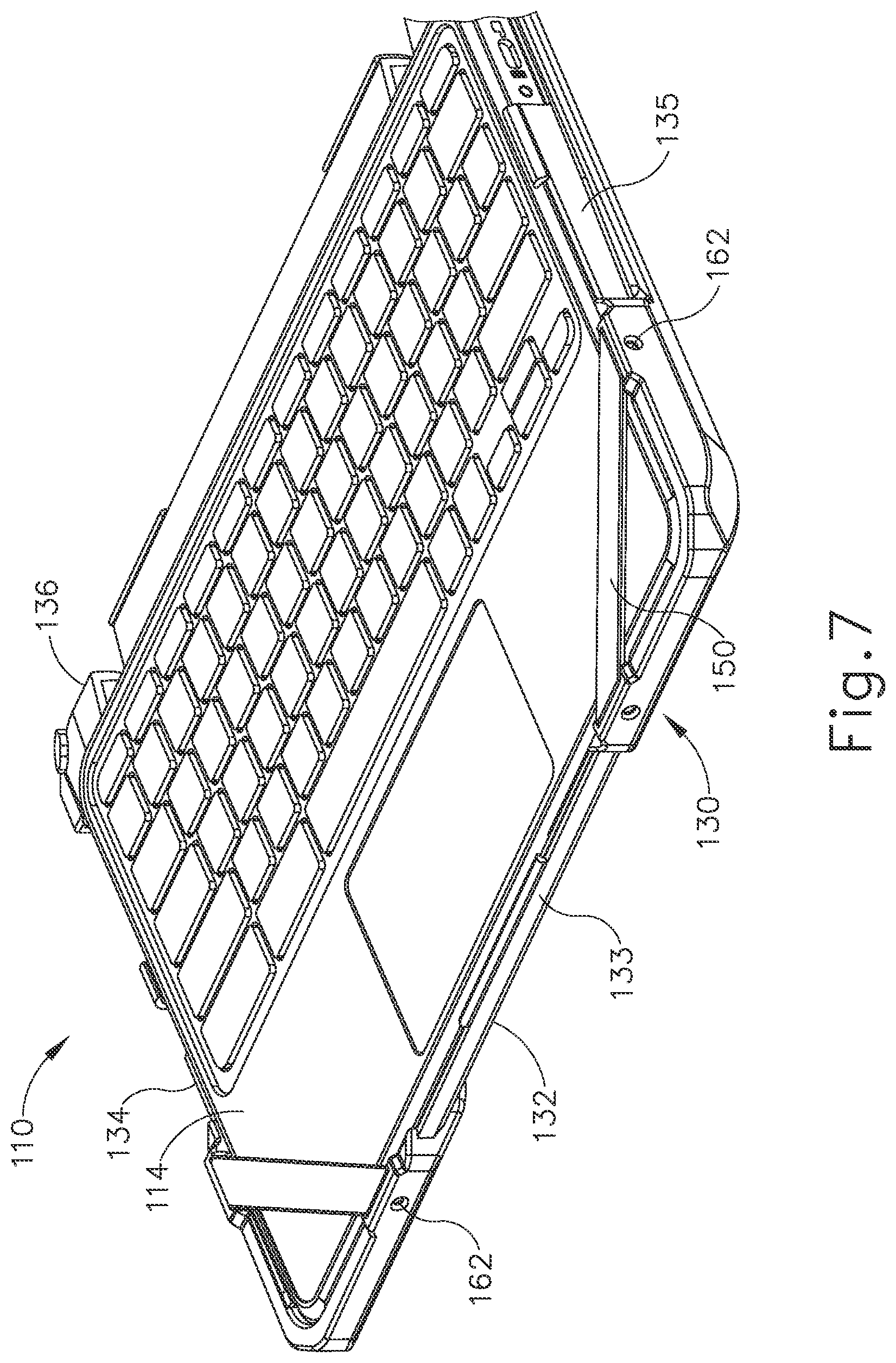 Patent US12102198 Figure 7 – Protective cover for laptop computer