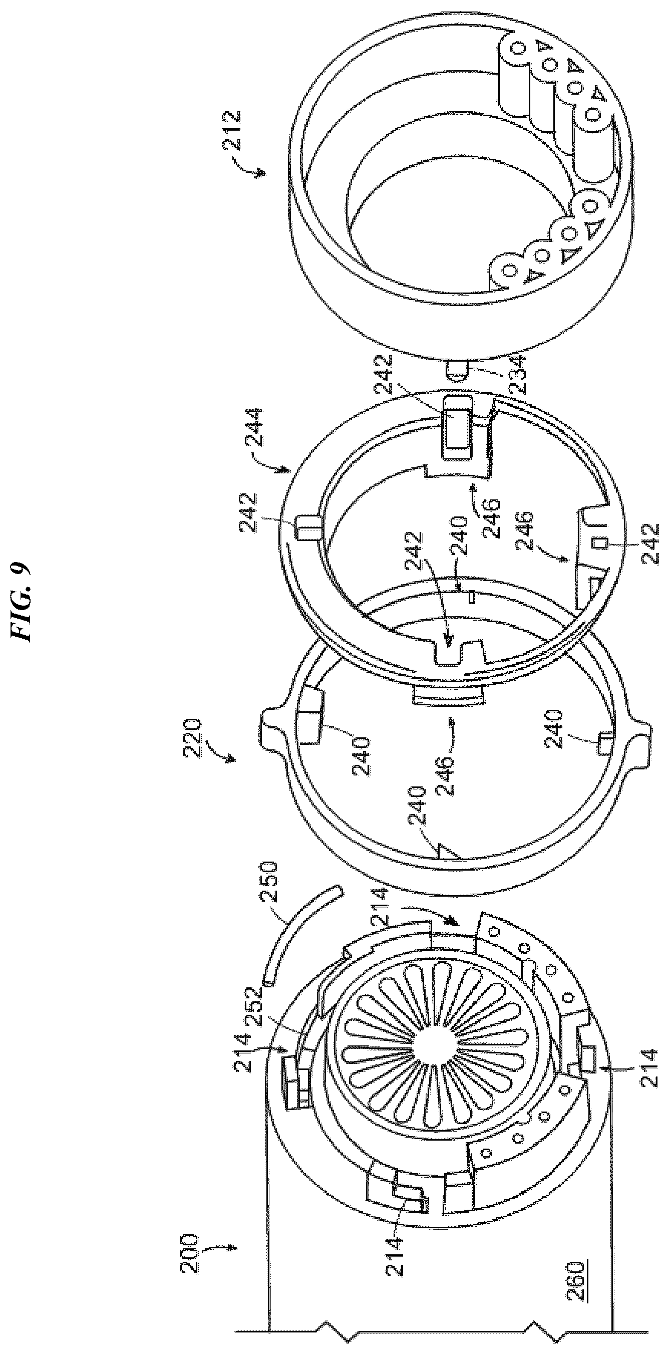 Patent US12102205 Figure 7 – Hair care appliance with powered attachment