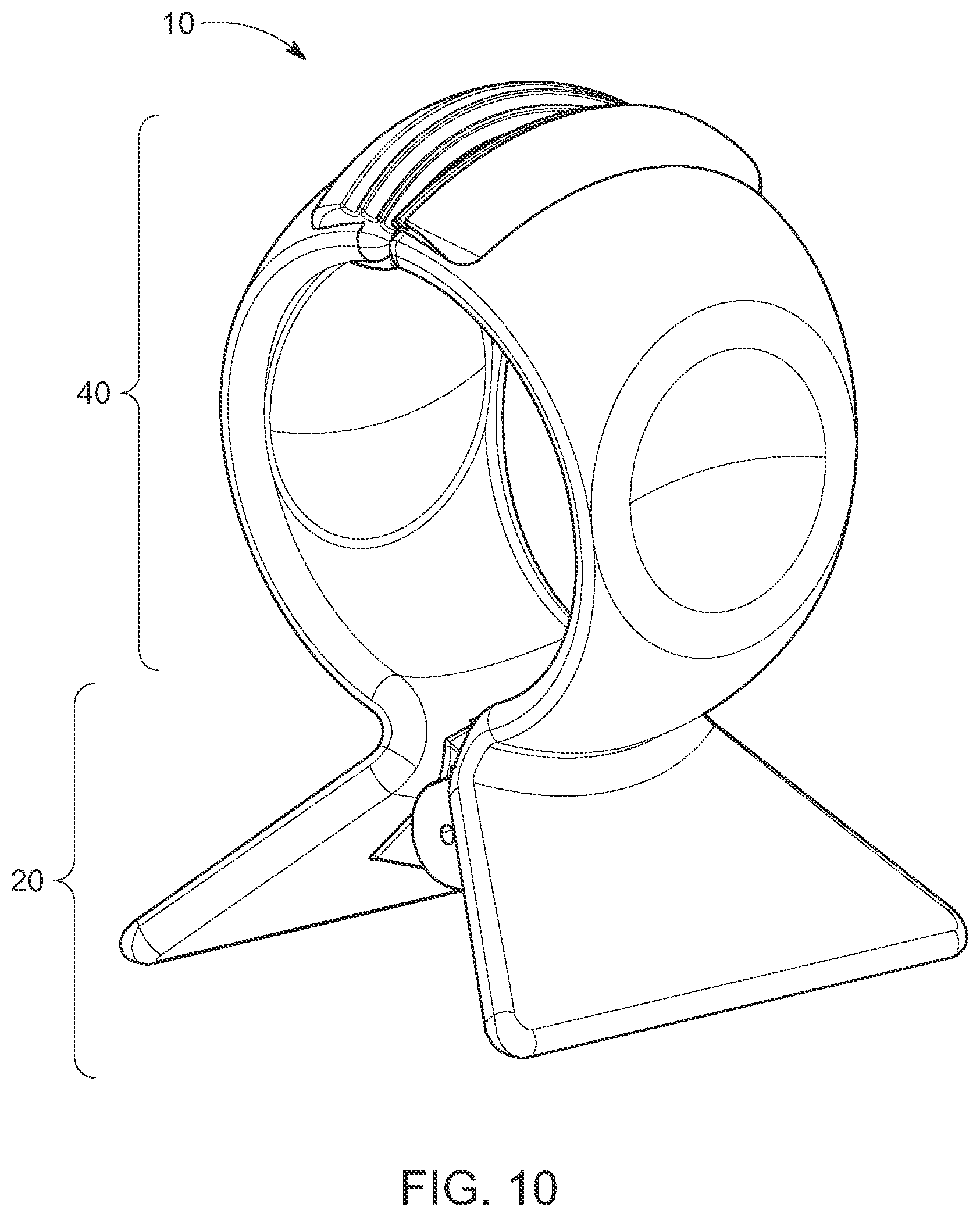 Patent US12102209 Figure 3 – Beauty sponge gripper and stand