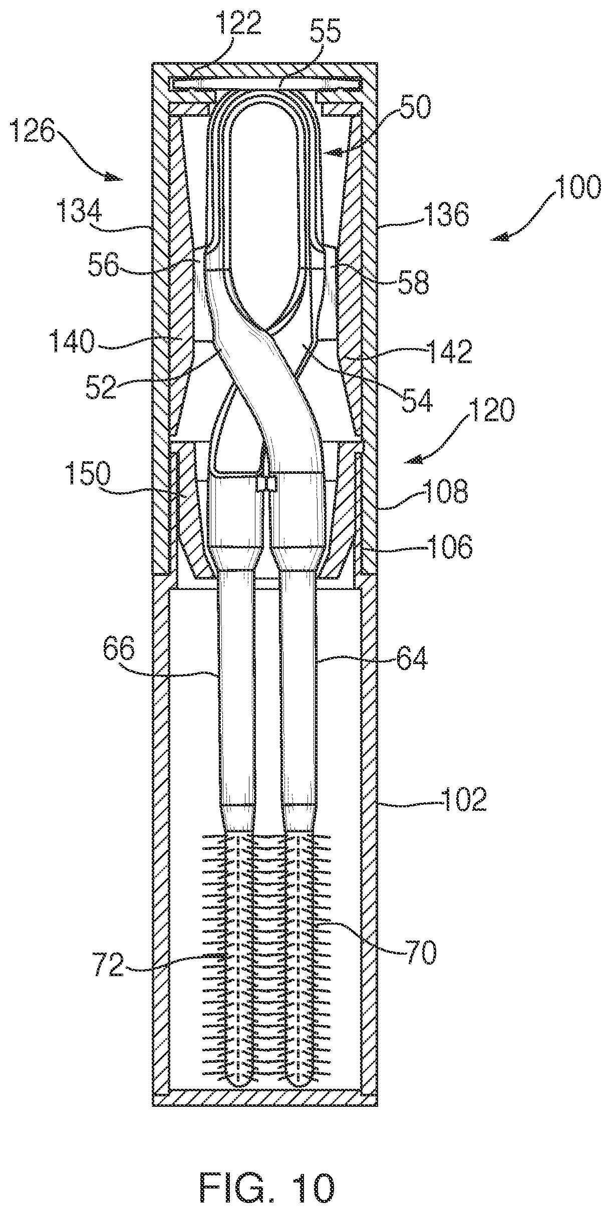Patent US12102210 Figure 6 – Stabilized, precision, dual-brush eyelash application apparatus and method
