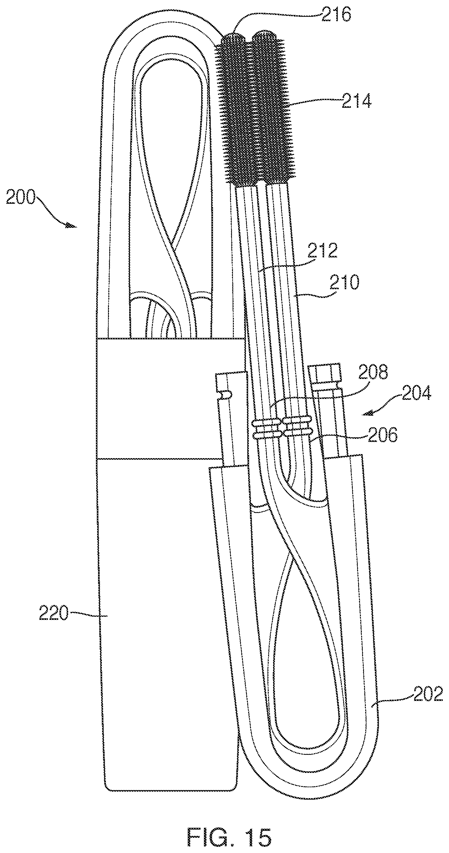 Patent US12102210 Figure 10 – Stabilized, precision, dual-brush eyelash application apparatus and method