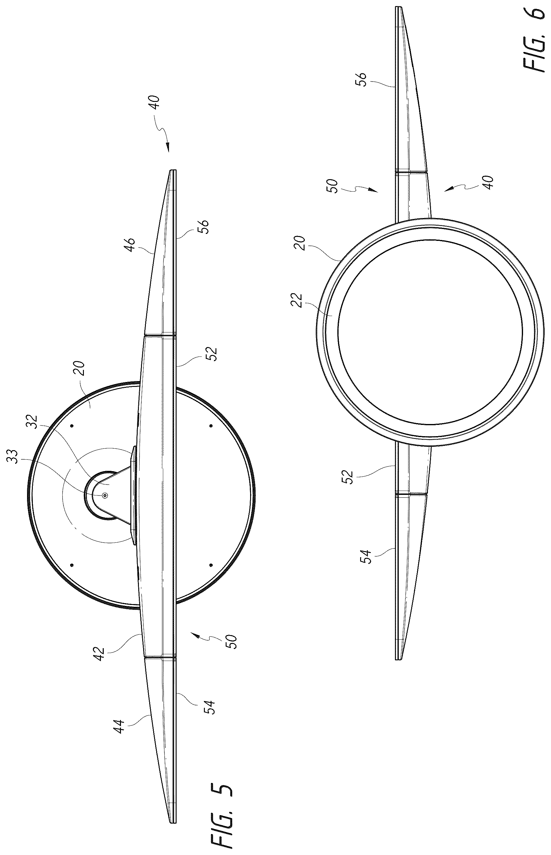 Patent US12102211 Figure 4 – Vanity mirror with second mirror assembly magnetically attached thereto