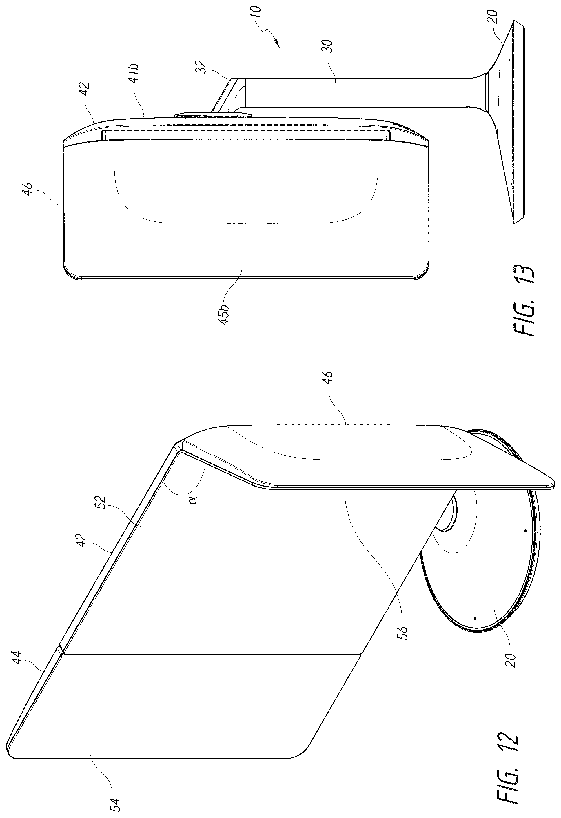 Patent US12102211 Figure 10 – Vanity mirror with second mirror assembly magnetically attached thereto