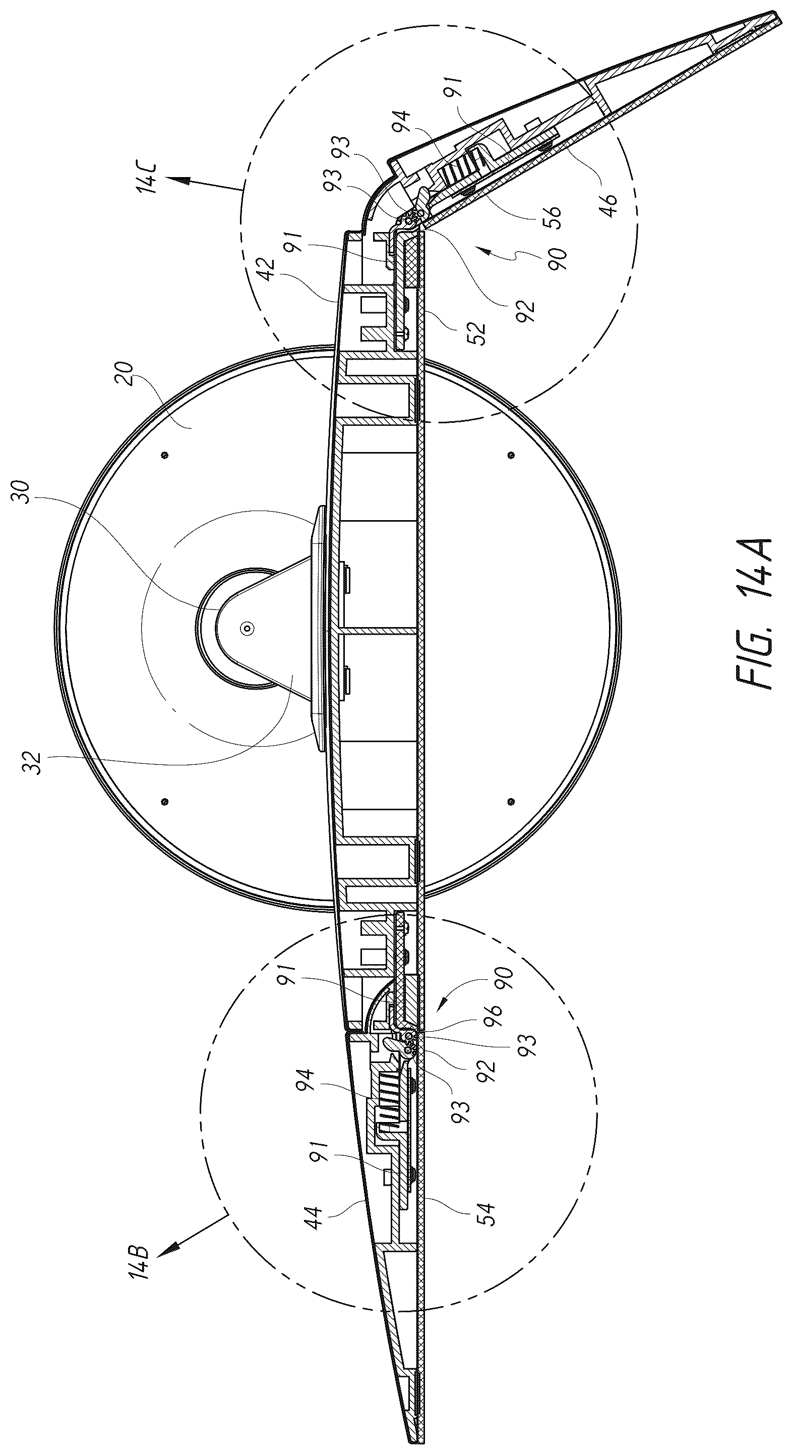 Patent US12102211 Figure 11 – Vanity mirror with second mirror assembly magnetically attached thereto