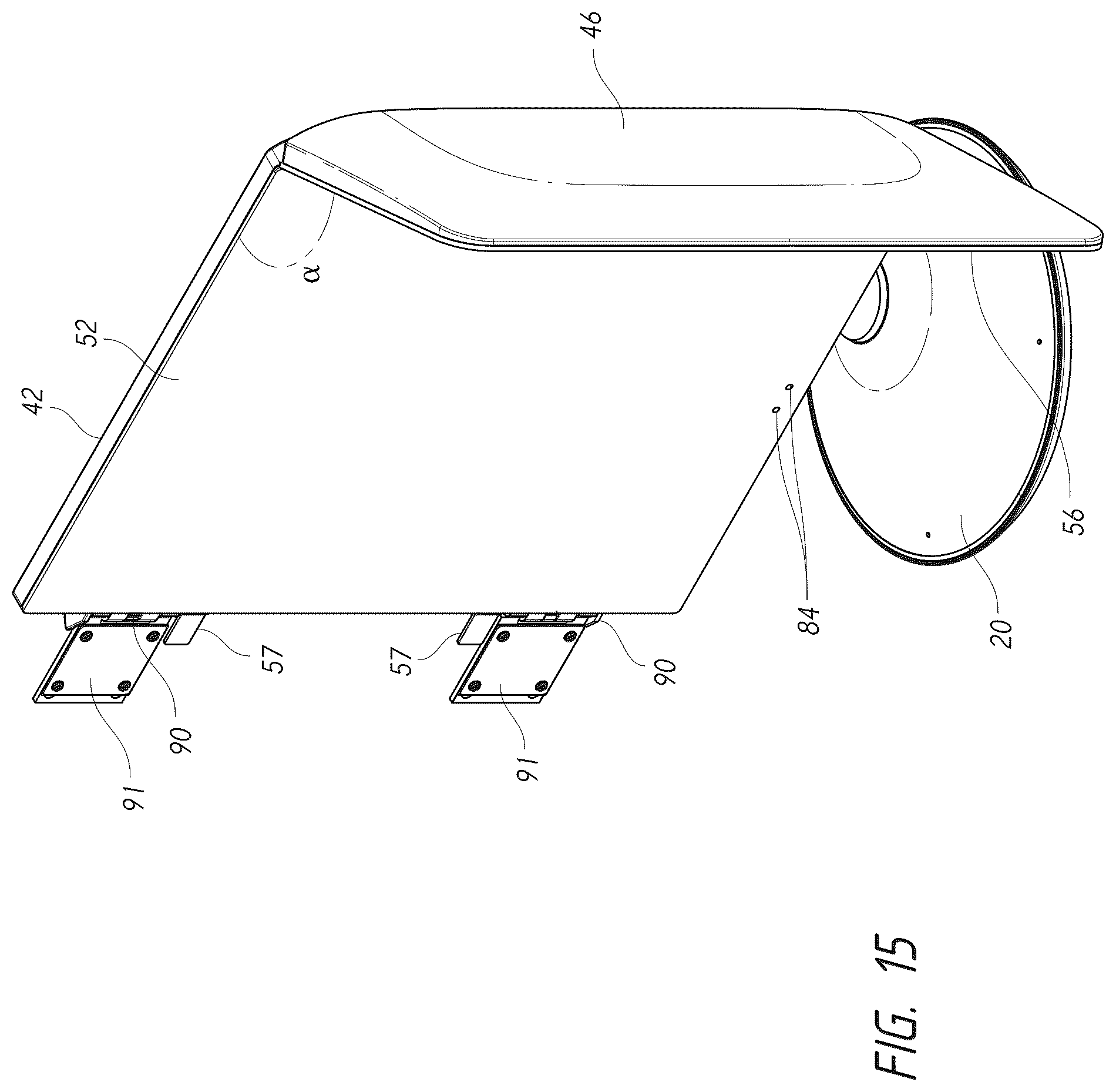 Patent US12102211 Figure 14 – Vanity mirror with second mirror assembly magnetically attached thereto
