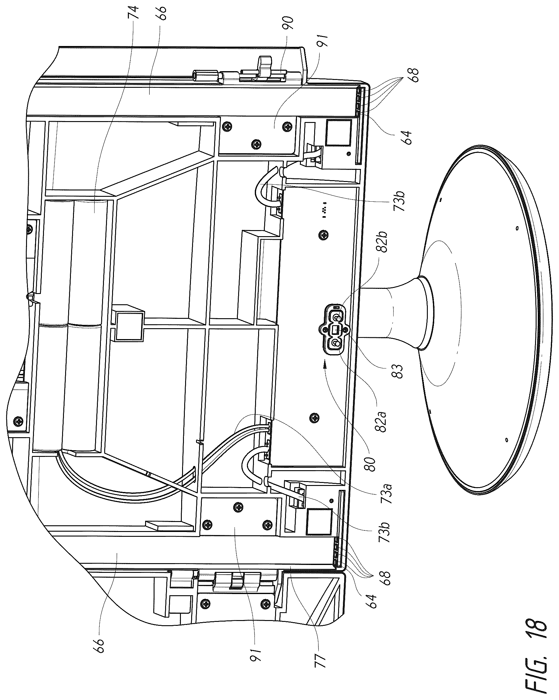 Patent US12102211 Figure 17 – Vanity mirror with second mirror assembly magnetically attached thereto