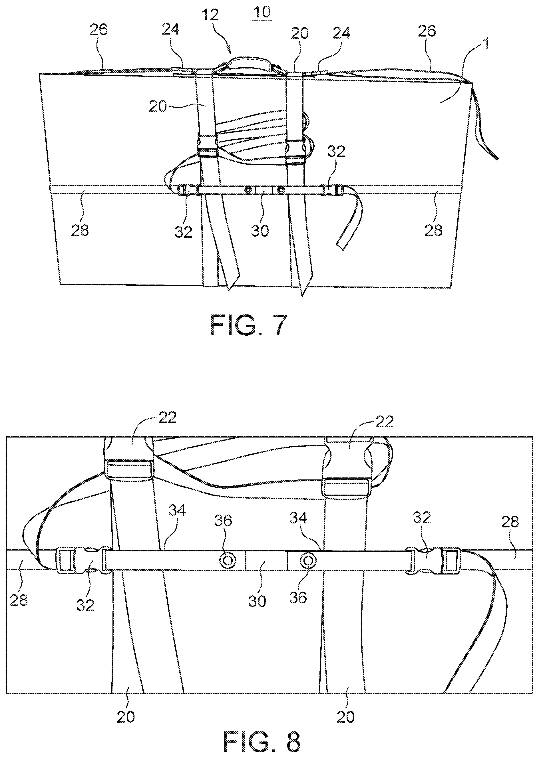 Patent US12102216 Figure 5 – Cargo carrying strap system