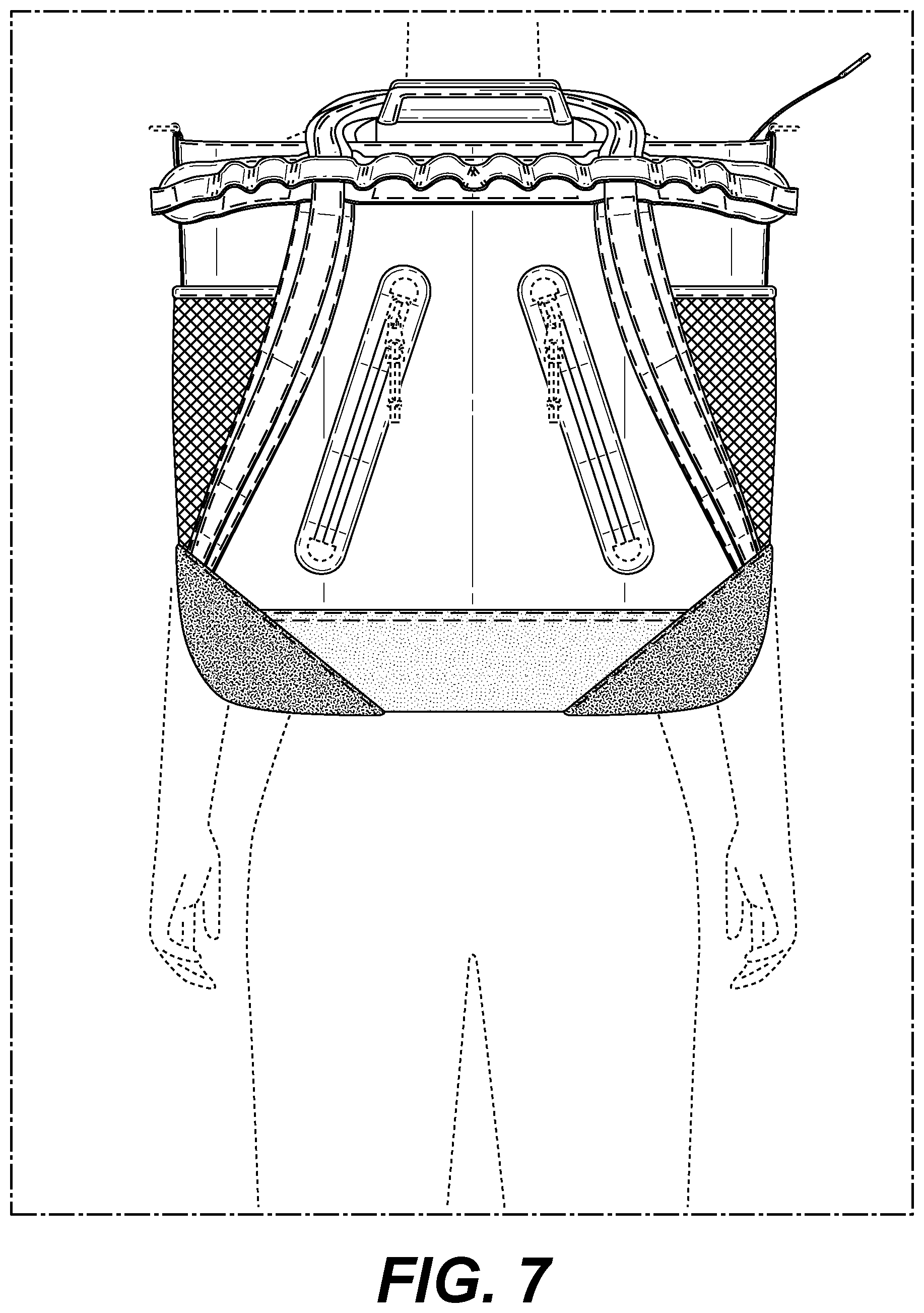 Patent US12102217 Figure 8 – Convertible tote