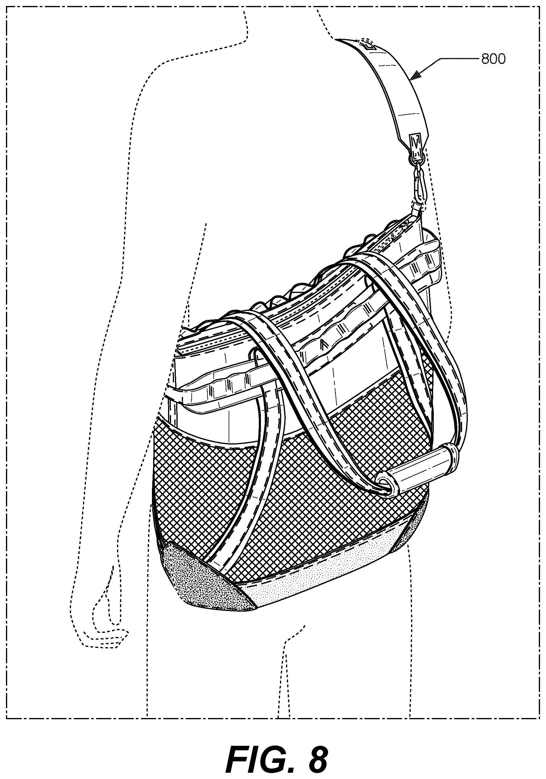 Patent US12102217 Figure 9 – Convertible tote
