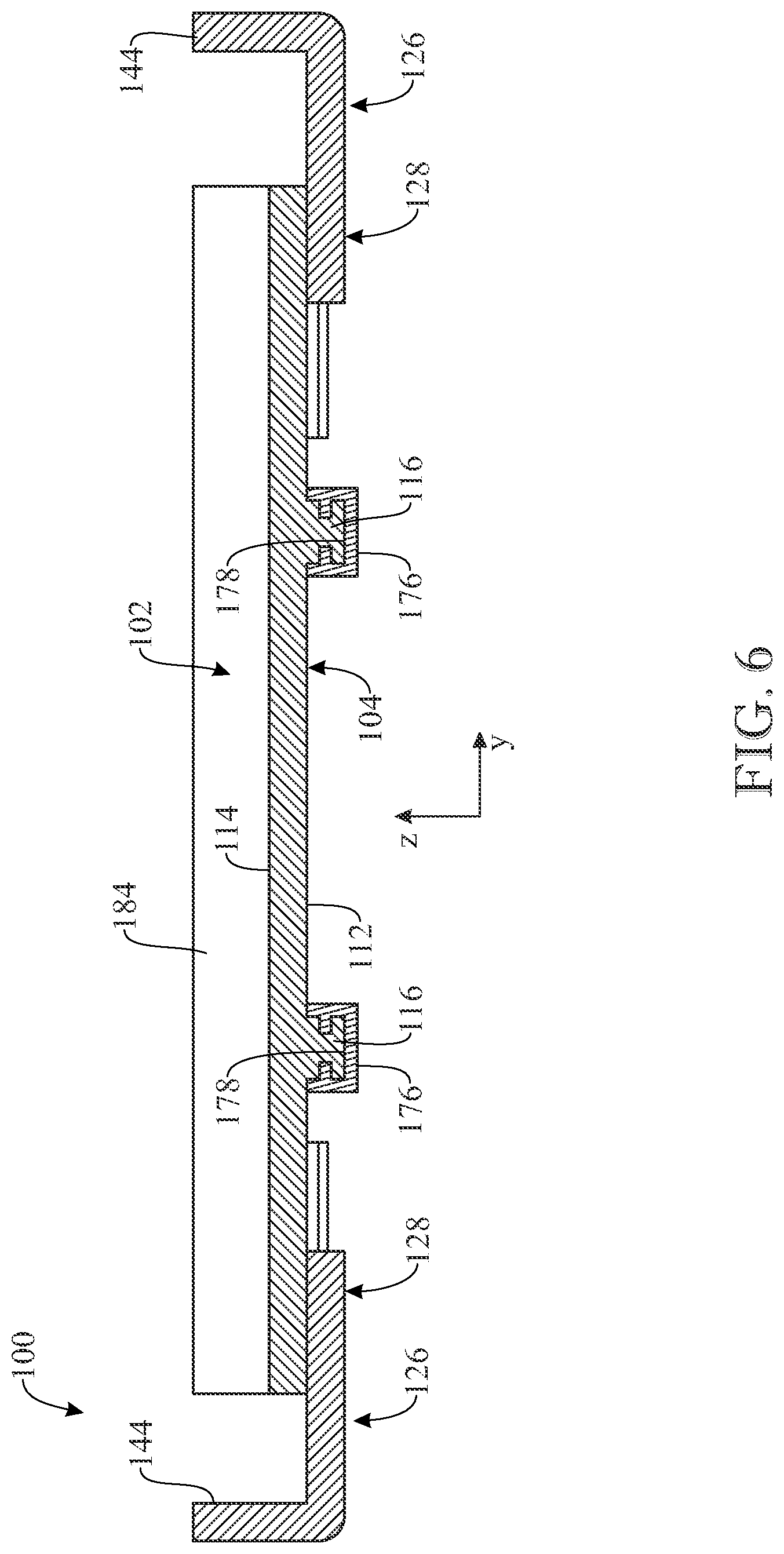 Patent US12102218 Figure 6 – Wearable support assembly for carrying an electronic device or other item in a functional position