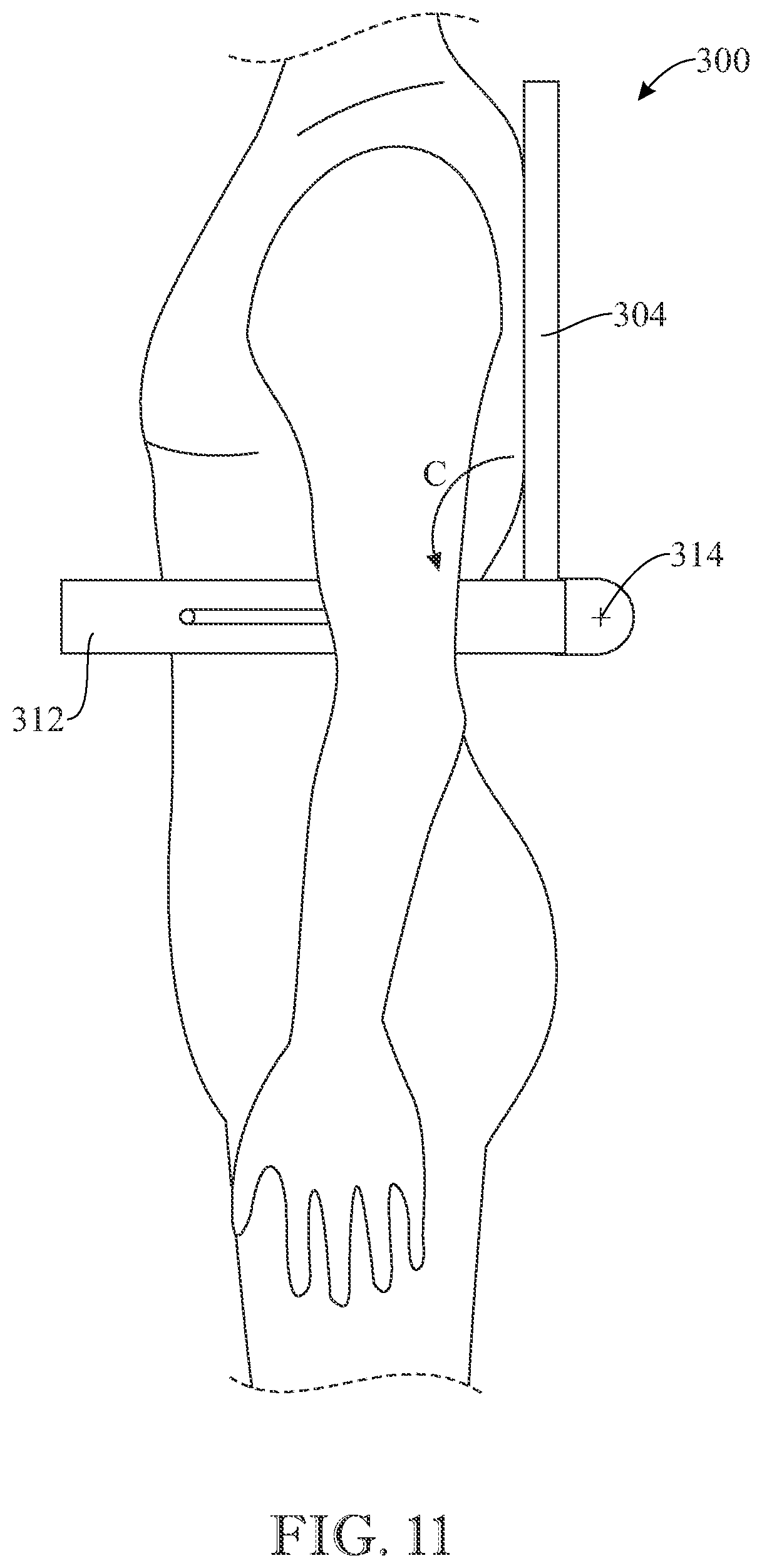 Patent US12102218 Figure 11 – Wearable support assembly for carrying an electronic device or other item in a functional position