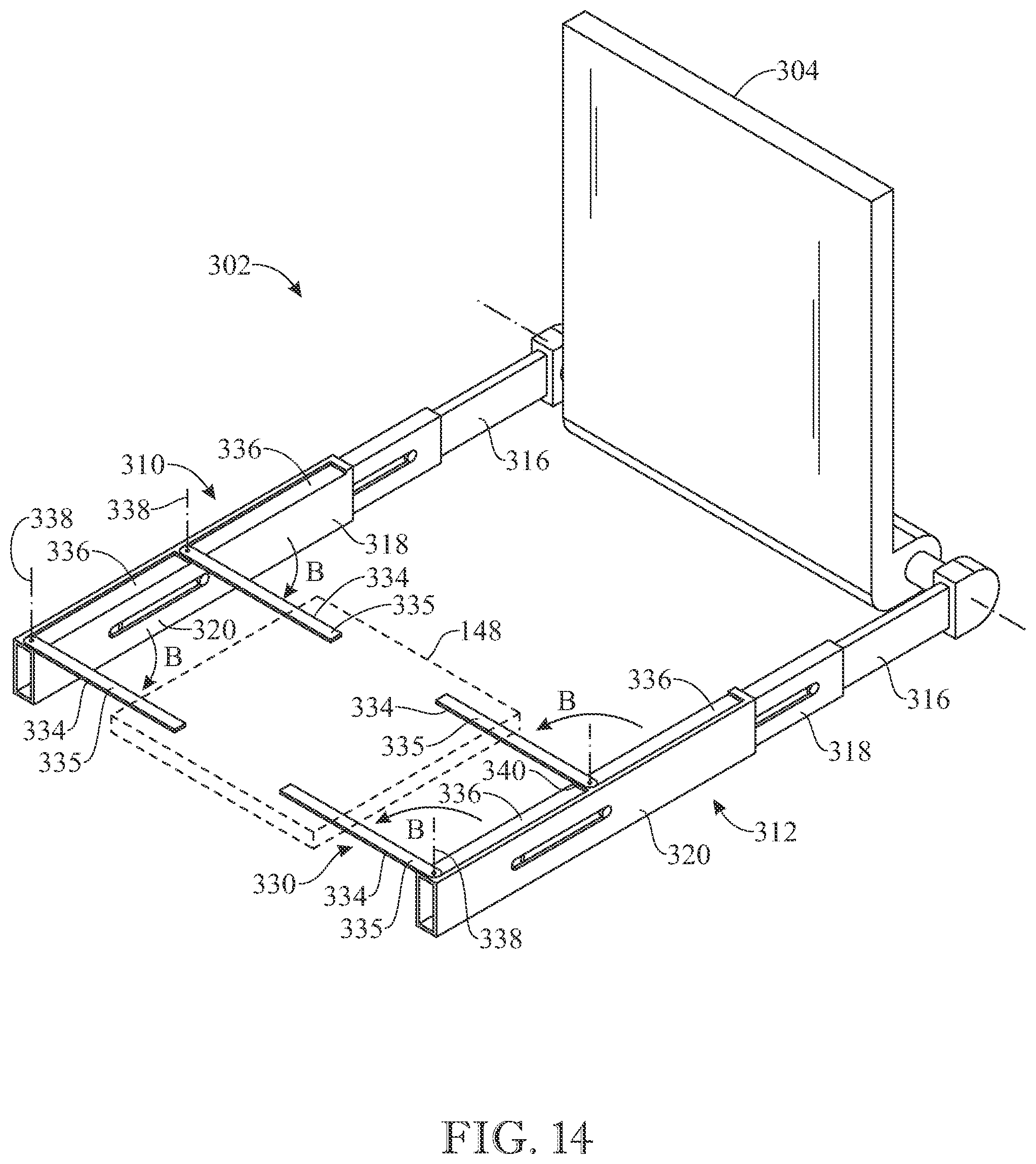 Patent US12102218 Figure 14 – Wearable support assembly for carrying an electronic device or other item in a functional position