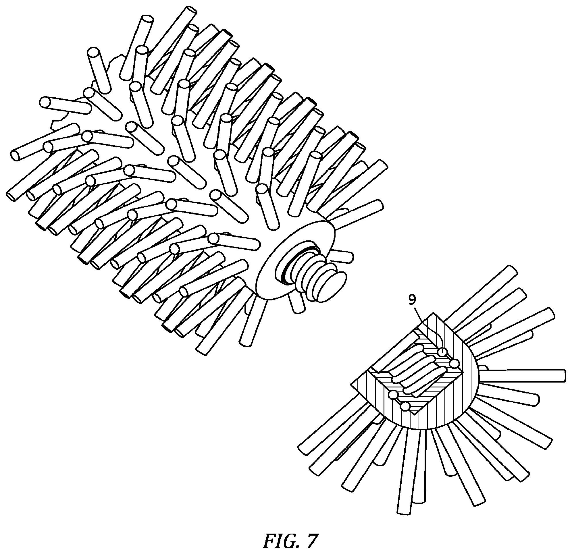 Patent US12102219 Figure 6 – Brush and handle