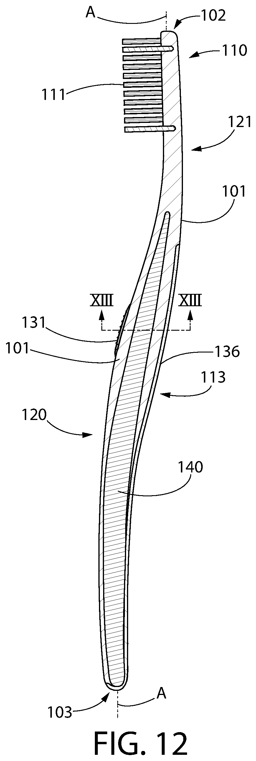 Patent US12102220 Figure 9 – Oral care implement