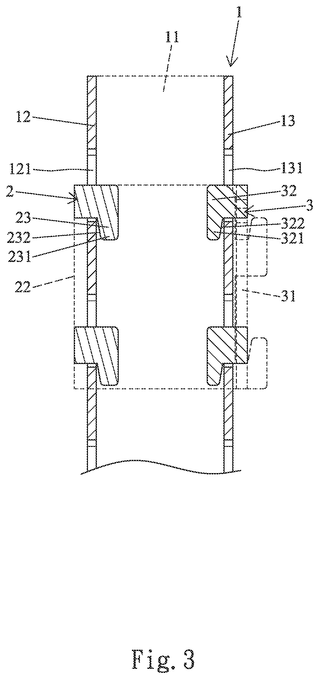 Patent US12102224 Figure 3 – Wall hanger